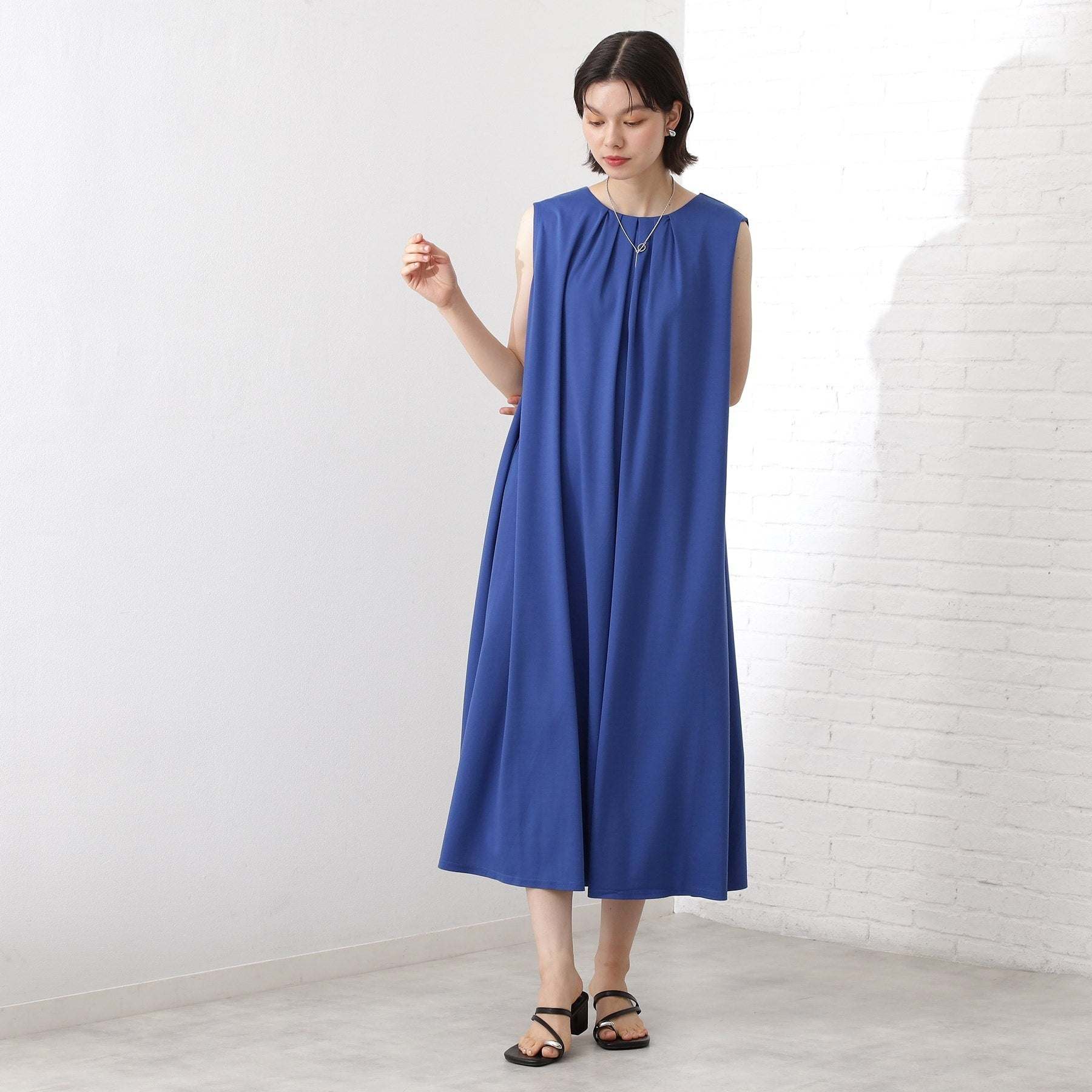 ザ ショップ ティーケー  (ウィメン) THE SHOP TK(Women) カットソーワンピース （ブルー(993)） ブルー(993)