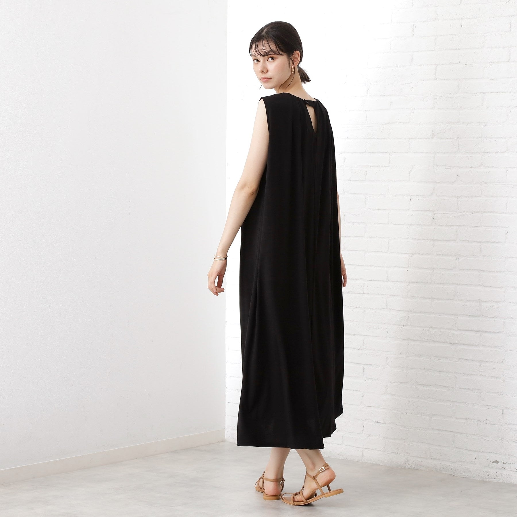 ザ ショップ ティーケー  (ウィメン) THE SHOP TK(Women) カットソーワンピース （ブラック(919)） ブラック(919)