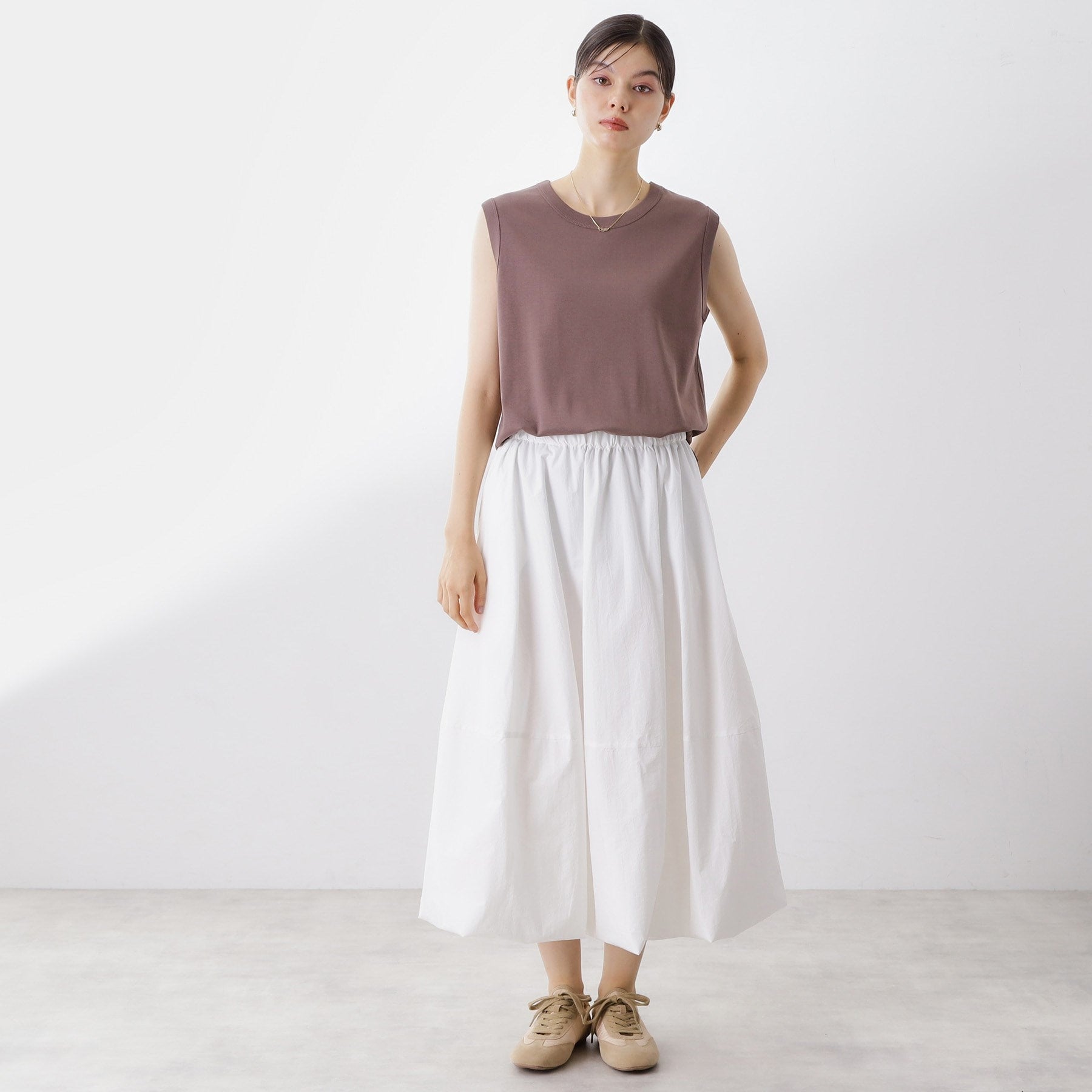 ザ ショップ ティーケー  (ウィメン) THE SHOP TK(Women) バルーンスカート （カーキ(027)） カーキ(027)