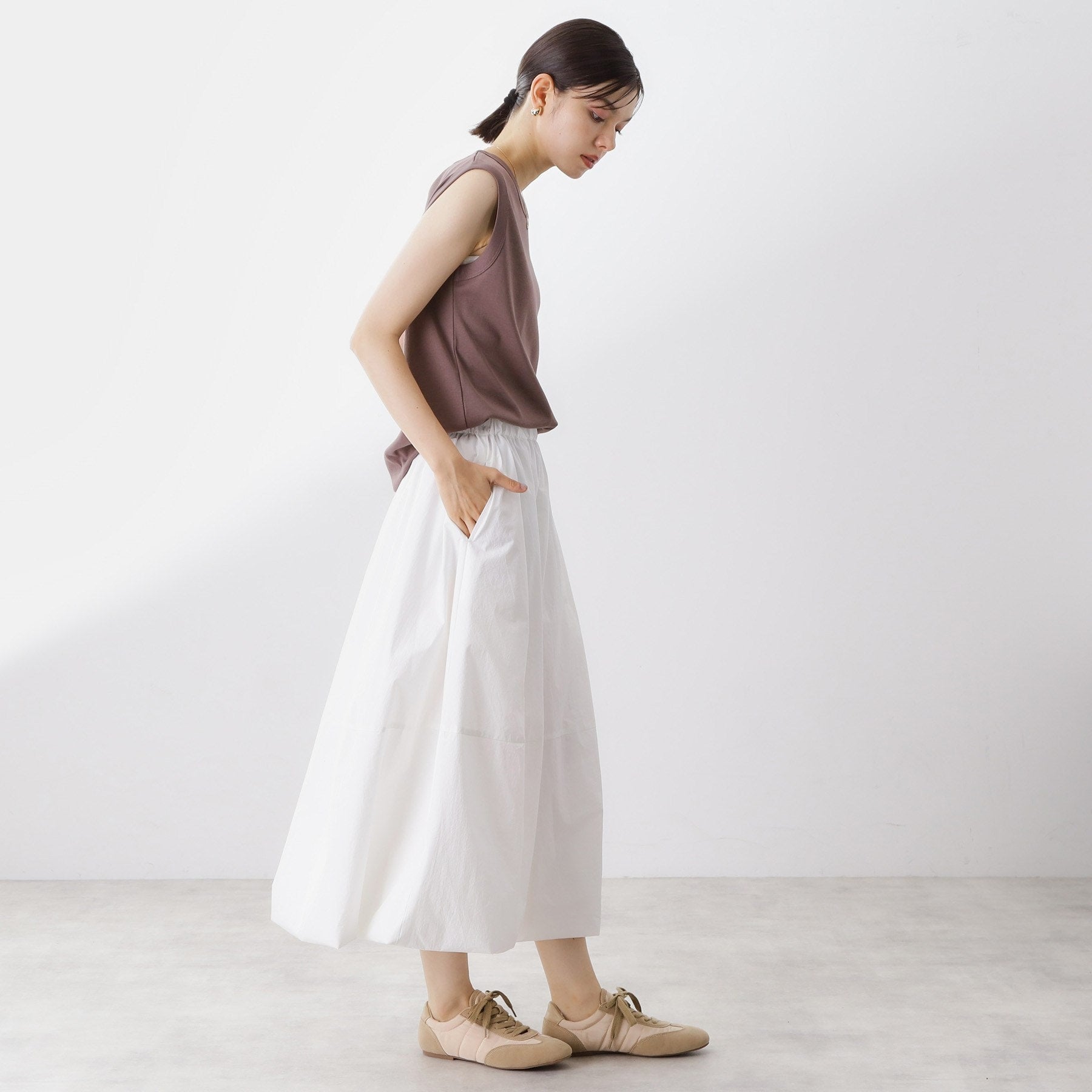 ザ ショップ ティーケー  (ウィメン) THE SHOP TK(Women) バルーンスカート （カーキ(027)） カーキ(027)