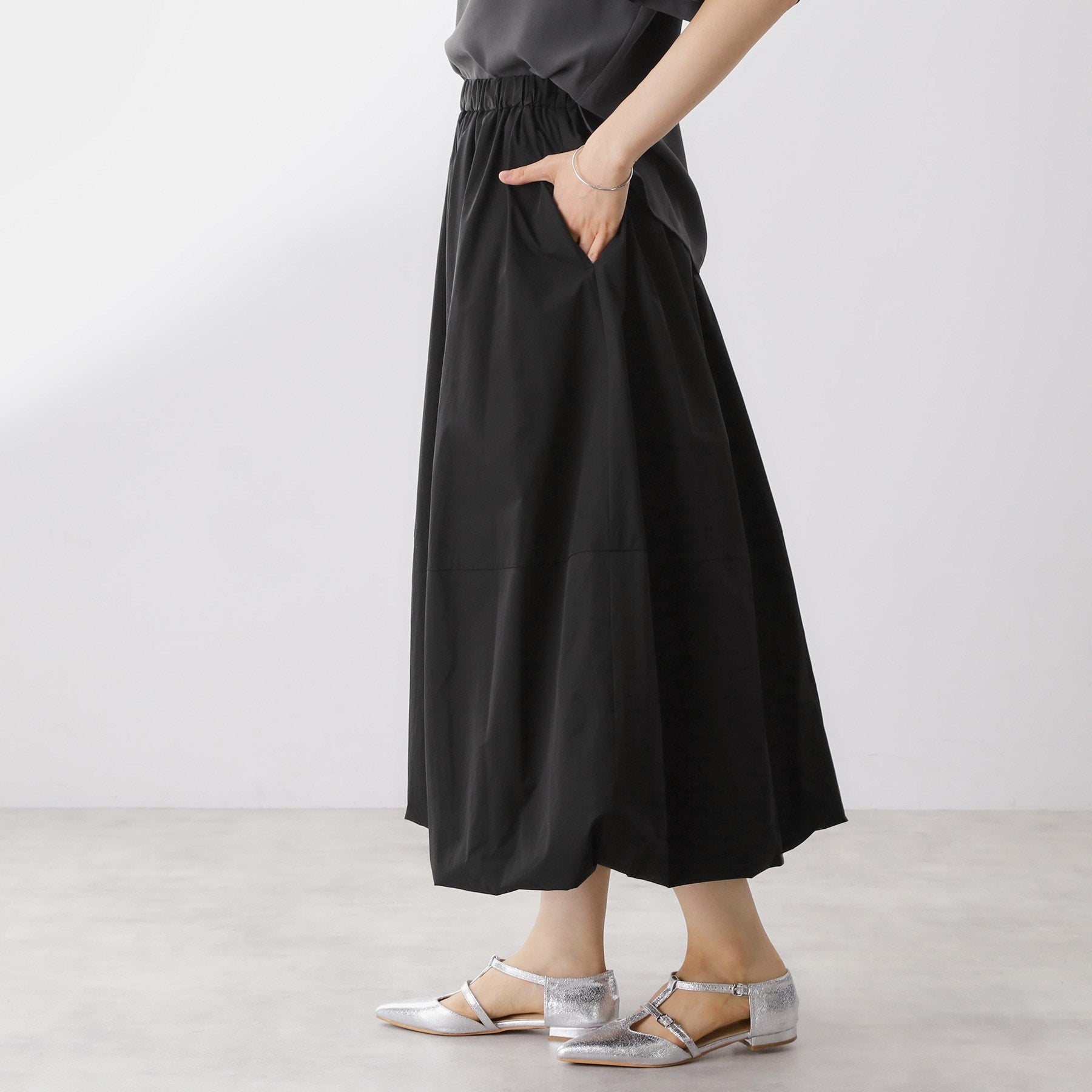 ザ ショップ ティーケー  (ウィメン) THE SHOP TK(Women) バルーンスカート （カーキ(027)） カーキ(027)