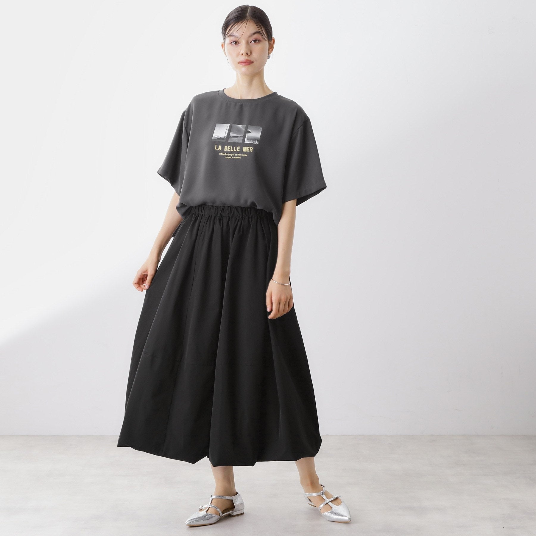 ザ ショップ ティーケー  (ウィメン) THE SHOP TK(Women) バルーンスカート （カーキ(027)） カーキ(027)