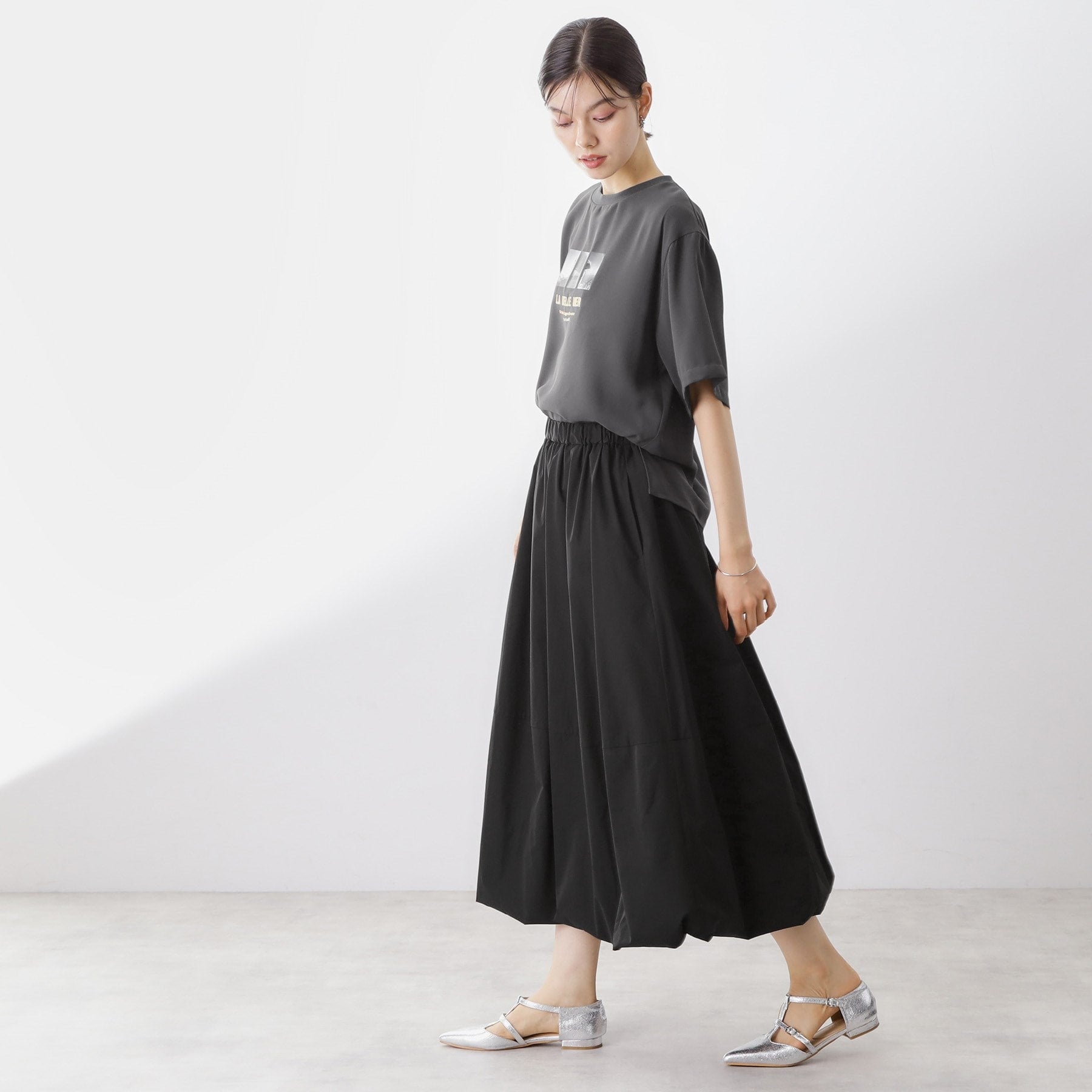 ザ ショップ ティーケー  (ウィメン) THE SHOP TK(Women) バルーンスカート （カーキ(027)） カーキ(027)