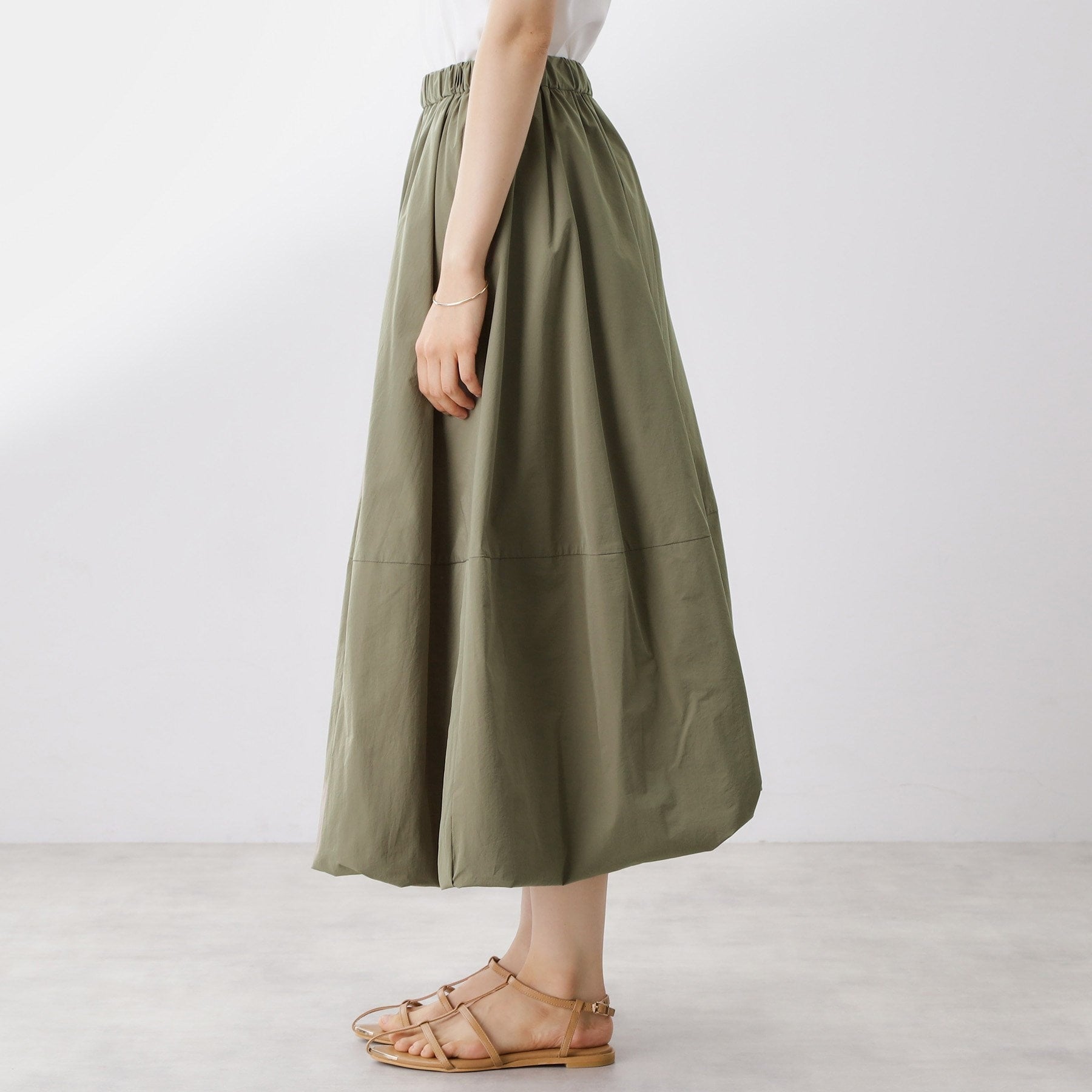 ザ ショップ ティーケー  (ウィメン) THE SHOP TK(Women) バルーンスカート （カーキ(027)） カーキ(027)