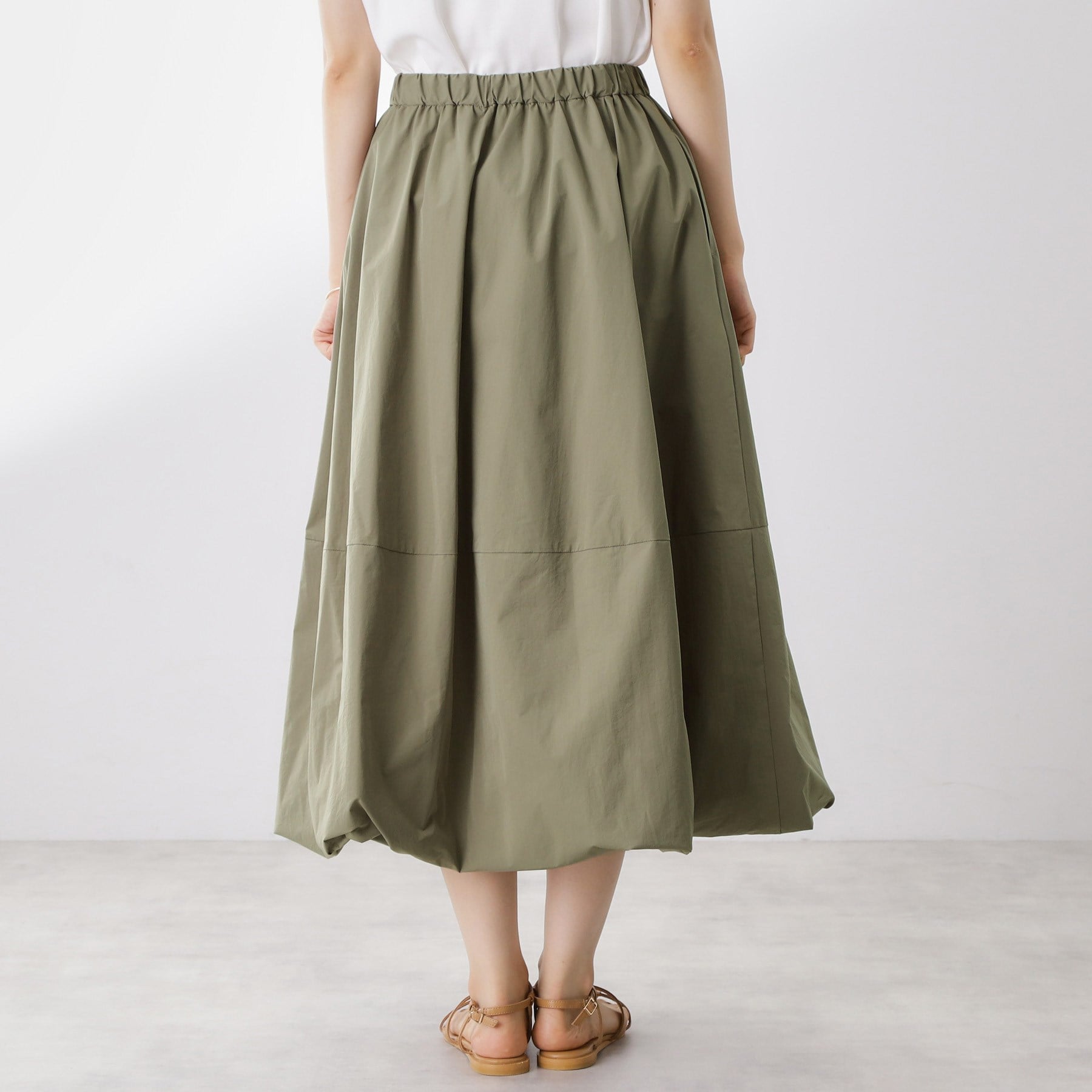 ザ ショップ ティーケー  (ウィメン) THE SHOP TK(Women) バルーンスカート （カーキ(027)） カーキ(027)