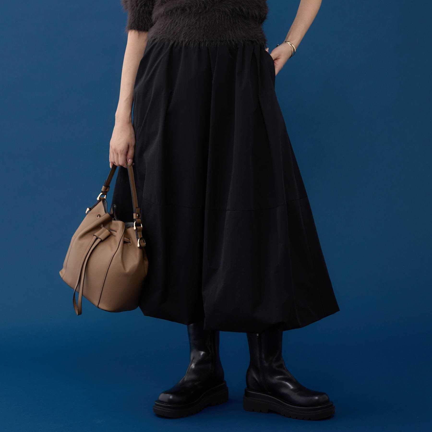 ザ ショップ ティーケー  (ウィメン) THE SHOP TK(Women) バルーンスカート （ブラック(019)） ブラック(019)