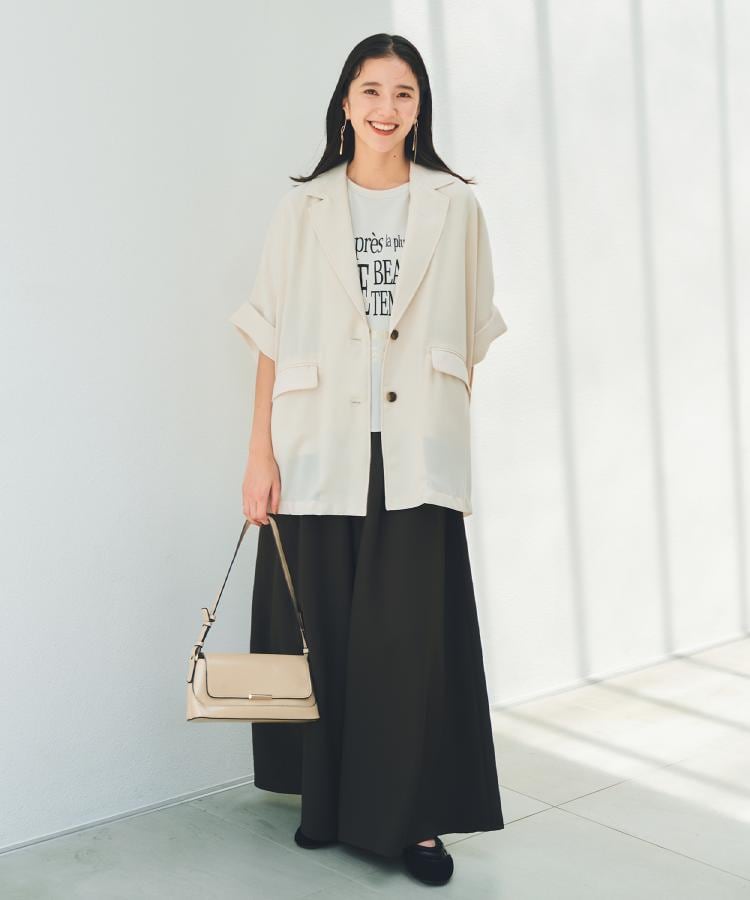 ザ ショップ ティーケー  (ウィメン) THE SHOP TK(Women) サップ素材イージーパンツ （ブラウン(043)） ブラウン(043)