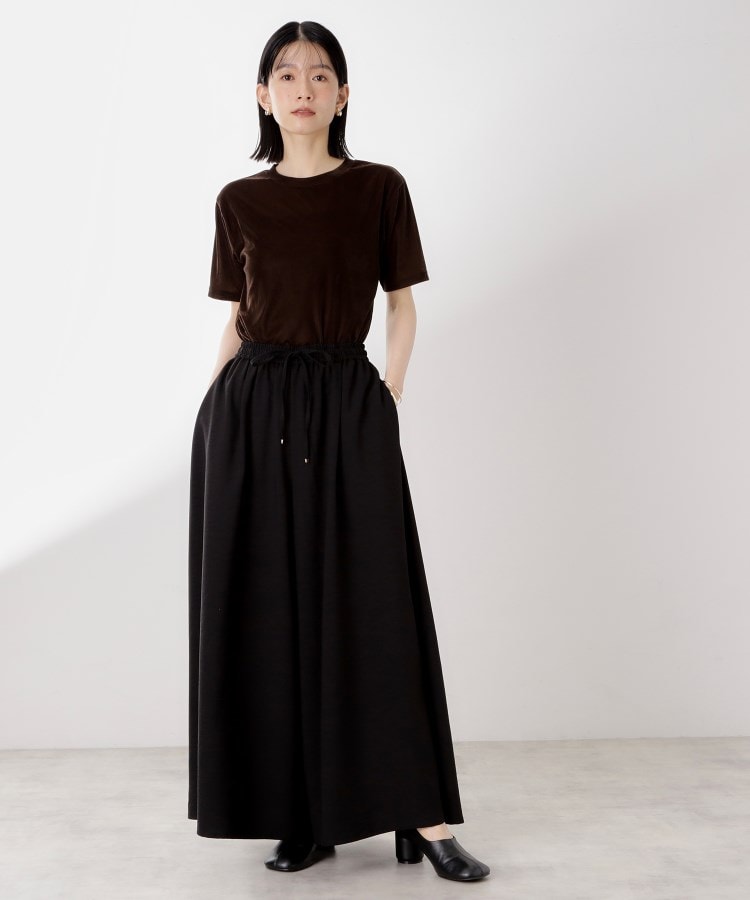 ザ ショップ ティーケー  (ウィメン) THE SHOP TK(Women) サップ素材イージーパンツ （ブラウン(043)） ブラウン(043)