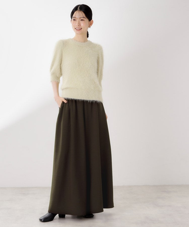 ザ ショップ ティーケー  (ウィメン) THE SHOP TK(Women) サップ素材イージーパンツ （ブラウン(043)） ブラウン(043)