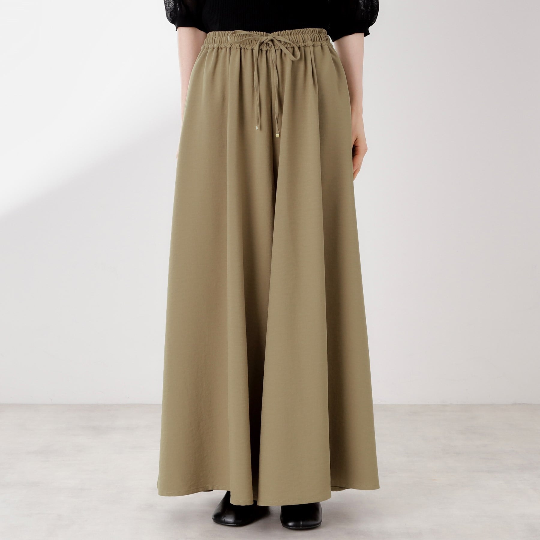 ザ ショップ ティーケー  (ウィメン) THE SHOP TK(Women) サップ素材イージーパンツ （ブラック(019)） ブラック(019)