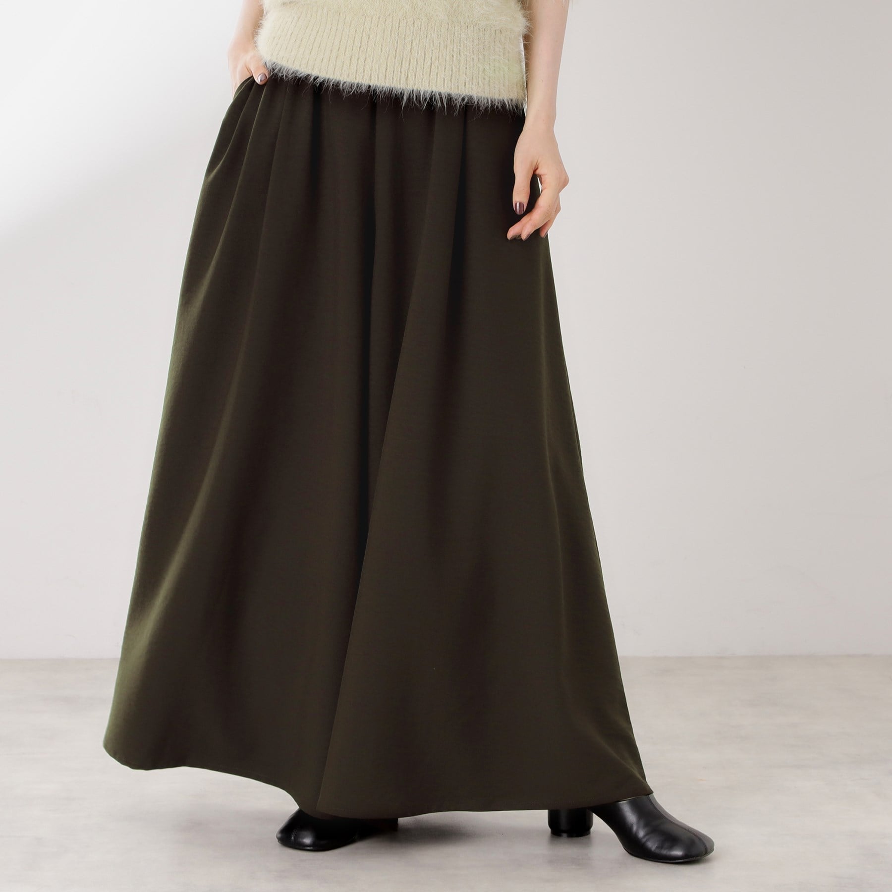 ザ ショップ ティーケー  (ウィメン) THE SHOP TK(Women) サップ素材イージーパンツ （ブラウン(043)） ブラウン(043)