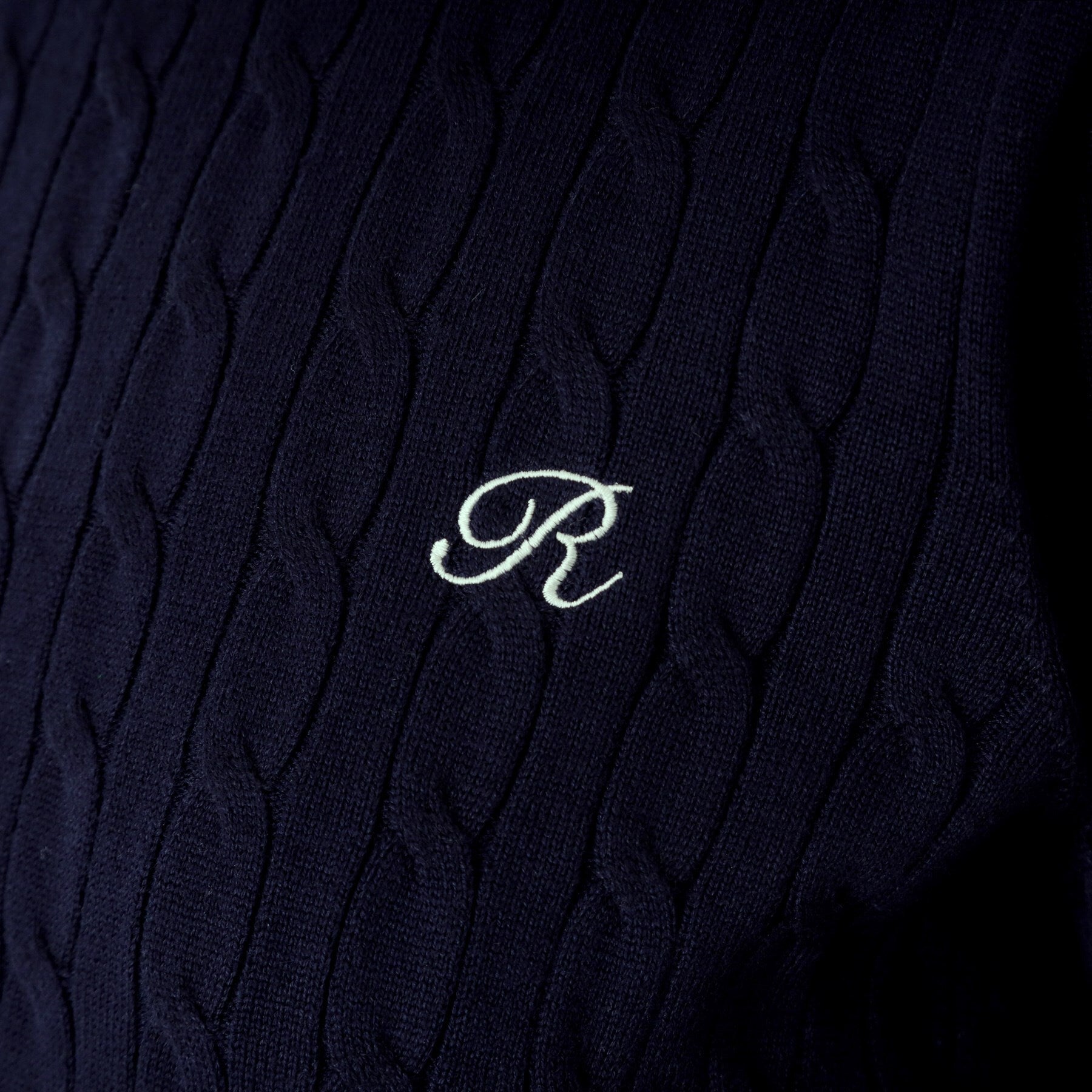 ザ ショップ ティーケー  (ウィメン) THE SHOP TK(Women) 刺繍入りケーブルニット半袖 （ネイビー(094)） ネイビー(094)