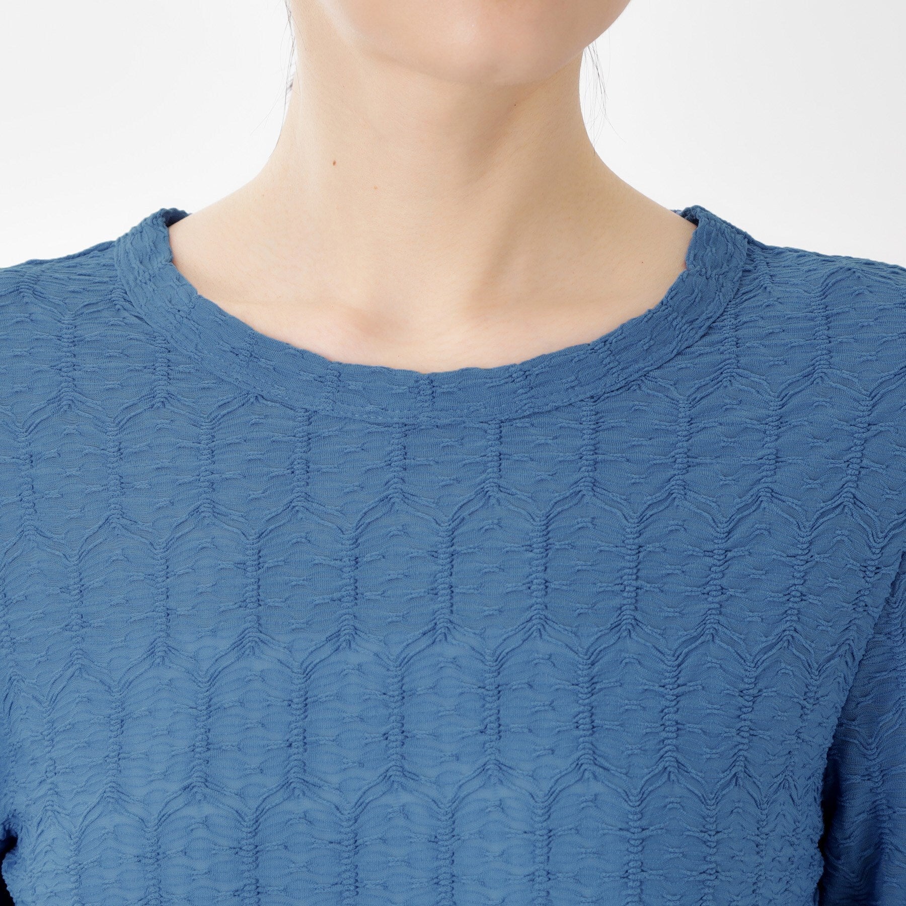 ザ ショップ ティーケー  (ウィメン) THE SHOP TK(Women) ウェーブシアー袖クシュプルオーバー （ブラック(019)） ブラック(019)