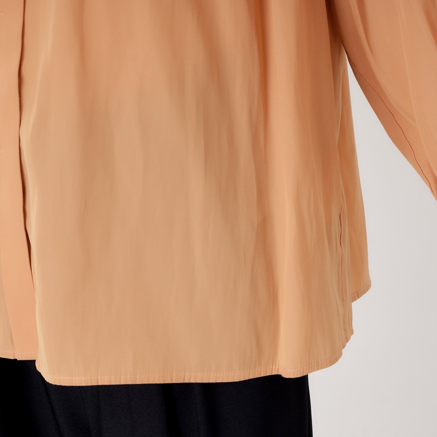 ザ ショップ ティーケー  (ウィメン) THE SHOP TK(Women) ヴィンテージサテンギャザーシャツ （アイボリー(004)） アイボリー(004)