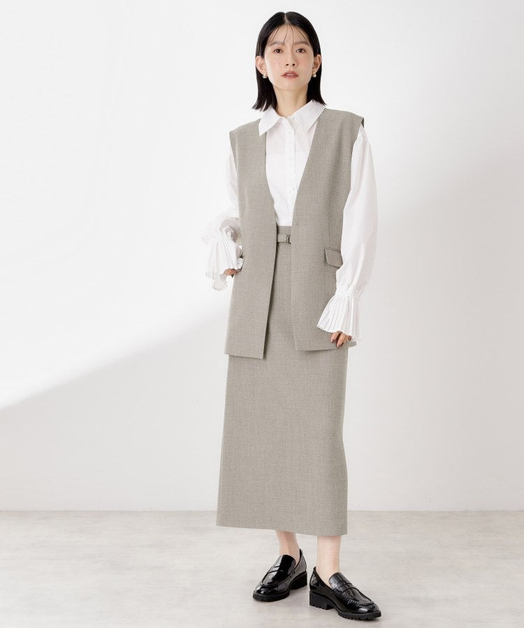 ザ ショップ ティーケー  (ウィメン) THE SHOP TK(Women) CAVIAN ジレ （チャコールグレー(014)） チャコールグレー(014)