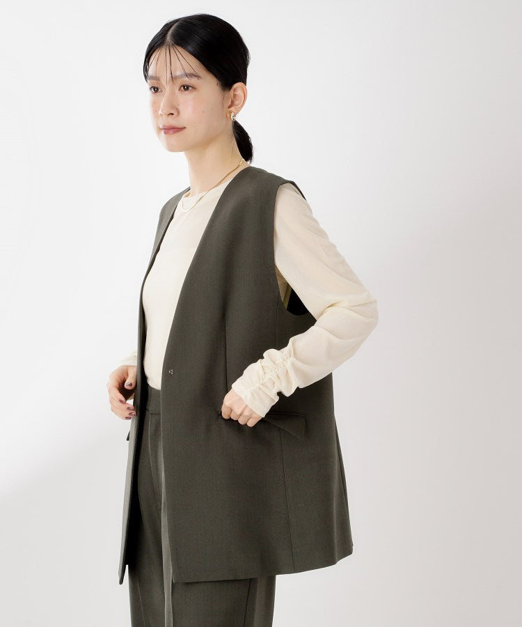 ザ ショップ ティーケー  (ウィメン) THE SHOP TK(Women) CAVIAN ジレ （チャコールグレー(014)） チャコールグレー(014)