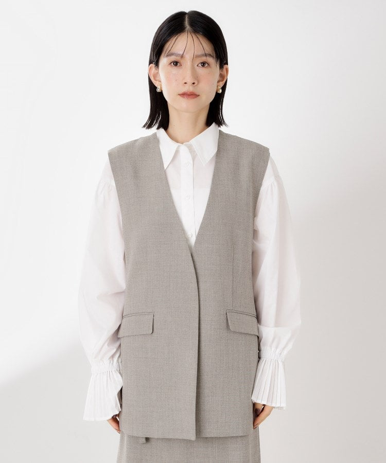 ザ ショップ ティーケー  (ウィメン) THE SHOP TK(Women) CAVIAN ジレ （チャコールグレー(014)） チャコールグレー(014)
