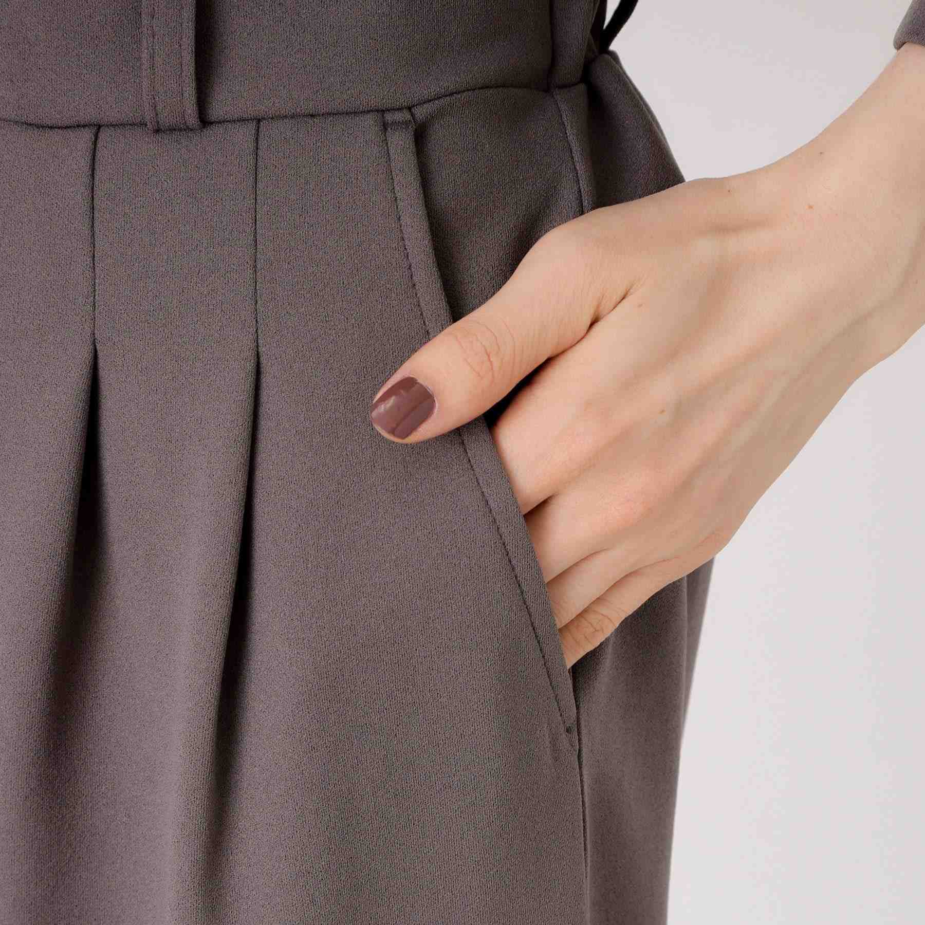 ザ ショップ ティーケー  (ウィメン) THE SHOP TK(Women) カットジョーゼット セットアップ （ブラック(019)） ブラック(019)