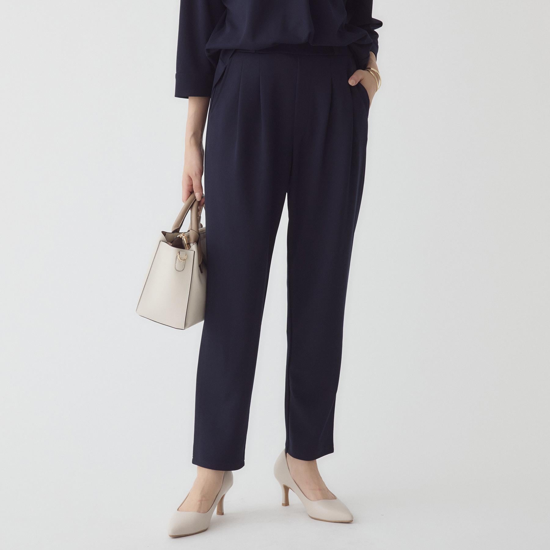 ザ ショップ ティーケー  (ウィメン) THE SHOP TK(Women) カットジョーゼット セットアップ （ブラック(019)） ブラック(019)