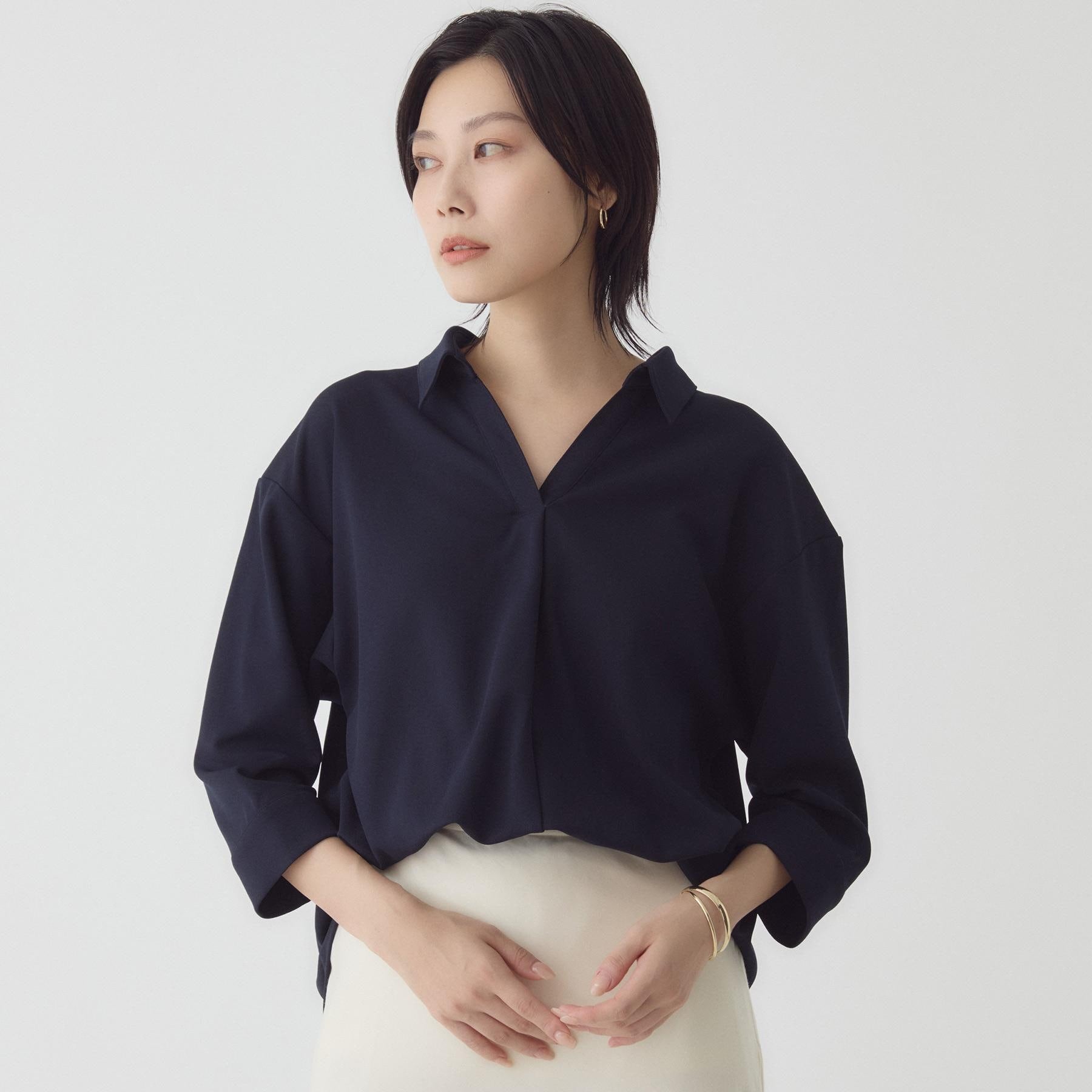 ザ ショップ ティーケー  (ウィメン) THE SHOP TK(Women) カットジョーゼット セットアップ （ブラック(019)） ブラック(019)