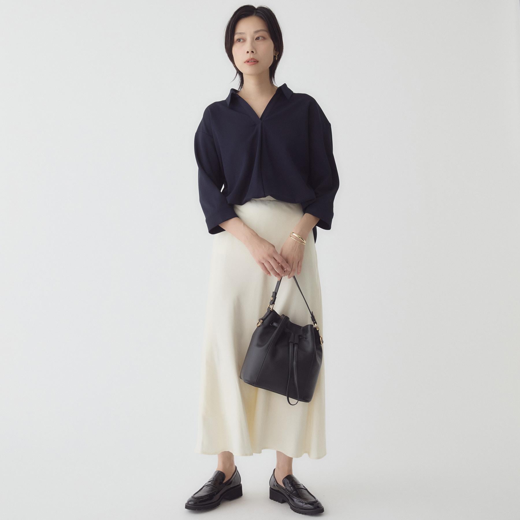 ザ ショップ ティーケー  (ウィメン) THE SHOP TK(Women) カットジョーゼット セットアップ （ブラック(019)） ブラック(019)