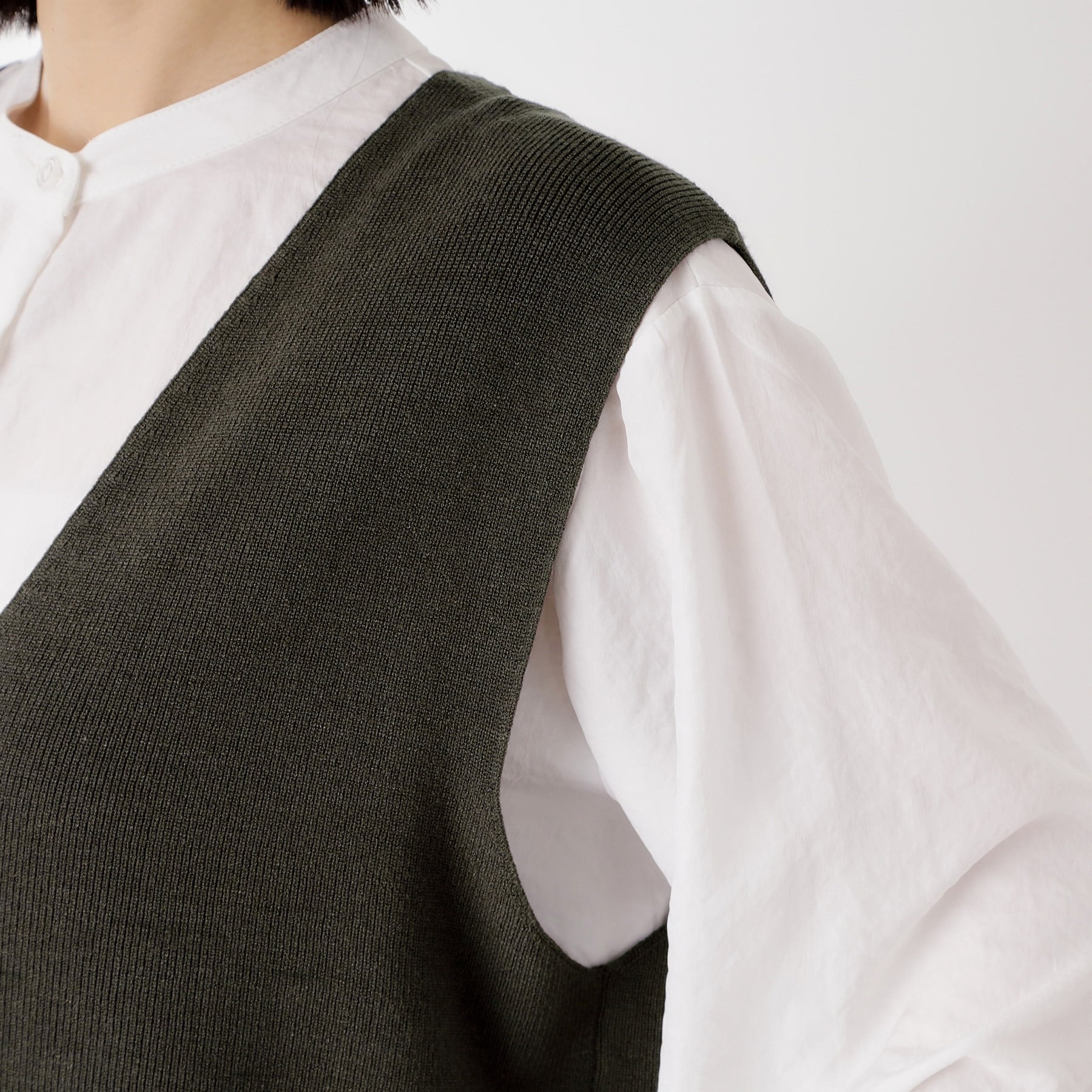 ザ ショップ ティーケー  (ウィメン) THE SHOP TK(Women) ニットベストブラウスセット （ブラウン(043)） ブラウン(043)