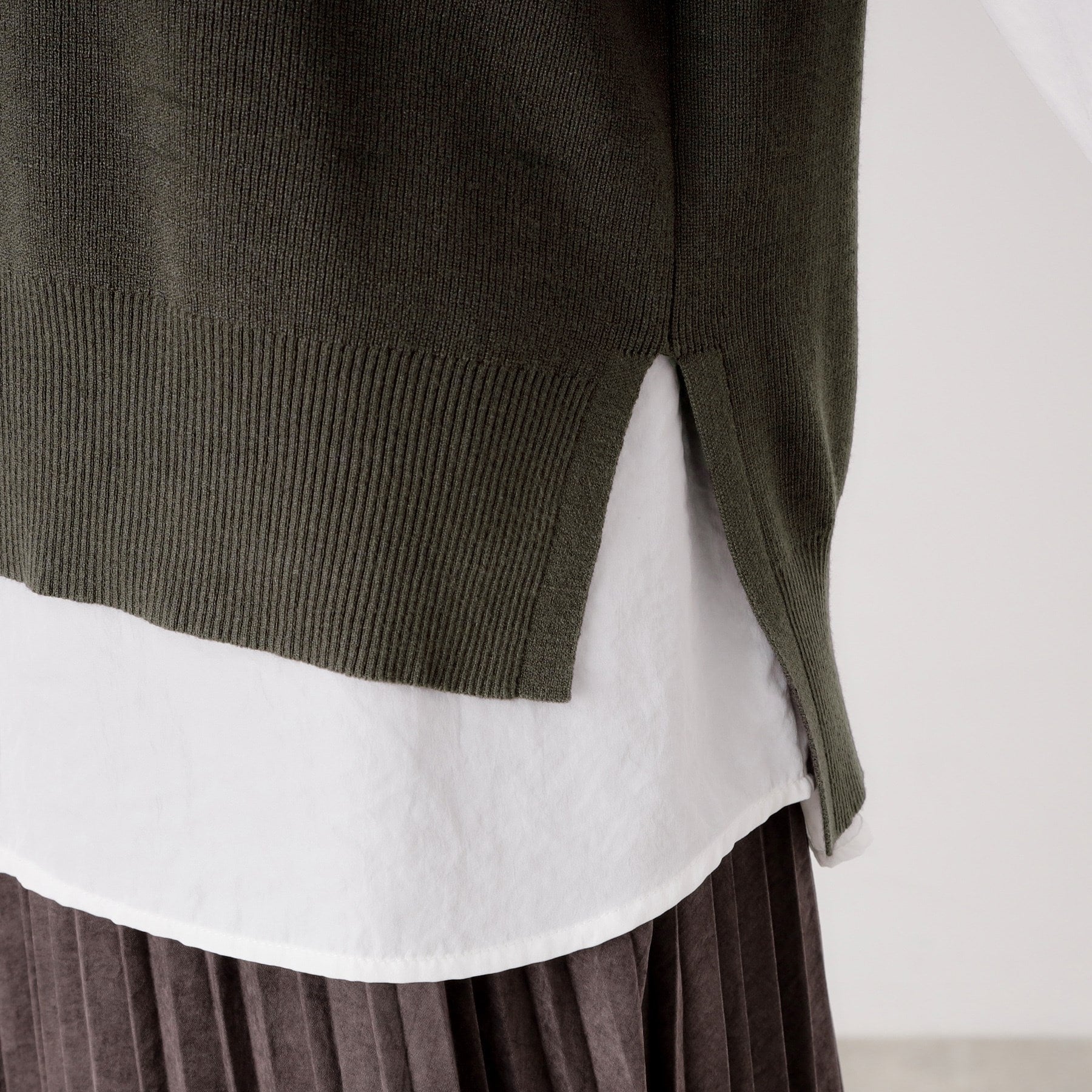 ザ ショップ ティーケー  (ウィメン) THE SHOP TK(Women) ニットベストブラウスセット （ブラウン(043)） ブラウン(043)