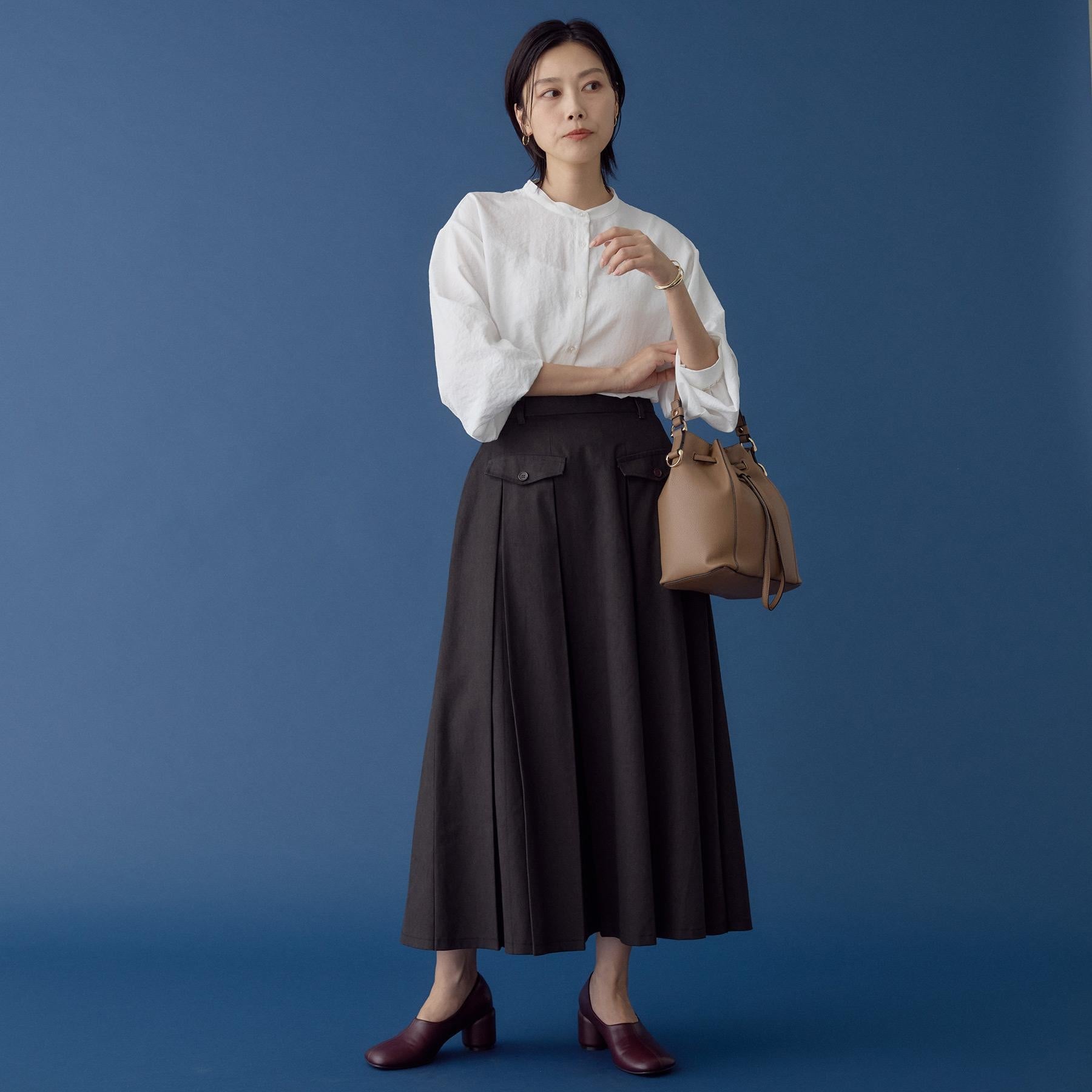 ザ ショップ ティーケー  (ウィメン) THE SHOP TK(Women) ニットベストブラウスセット （ブラウン(043)） ブラウン(043)