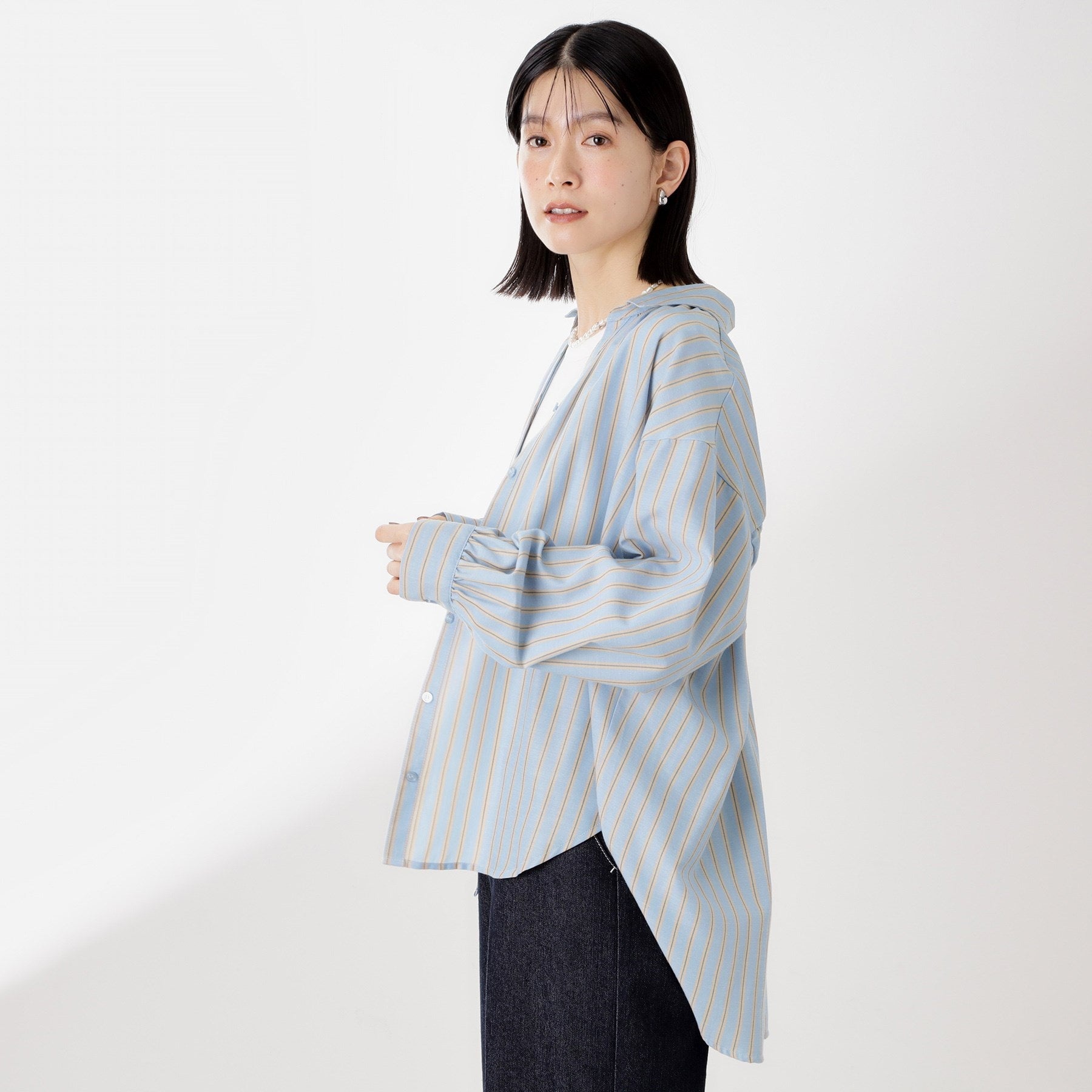 ザ ショップ ティーケー  (ウィメン) THE SHOP TK(Women) バックシャーリングブラウス （アイボリー(304)） アイボリー(304)