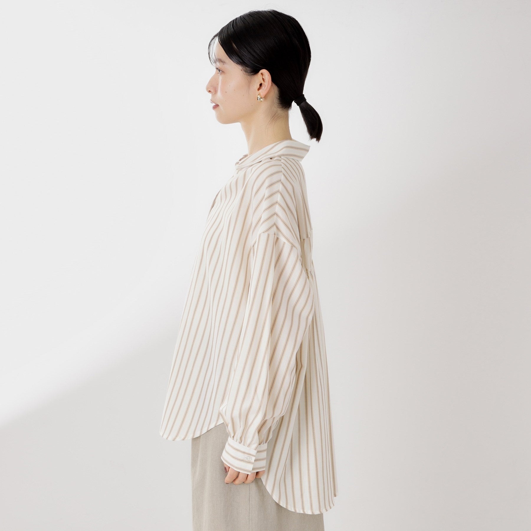 ザ ショップ ティーケー  (ウィメン) THE SHOP TK(Women) バックシャーリングブラウス （アイボリー(304)） アイボリー(304)
