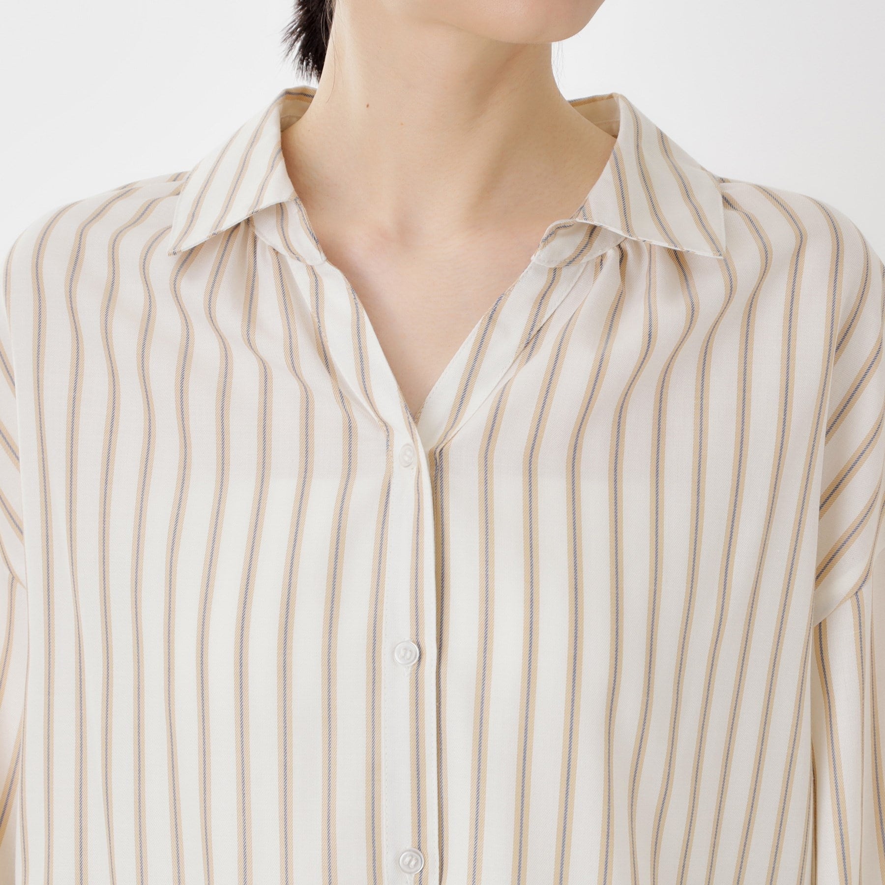 ザ ショップ ティーケー  (ウィメン) THE SHOP TK(Women) バックシャーリングブラウス （アイボリー(304)） アイボリー(304)