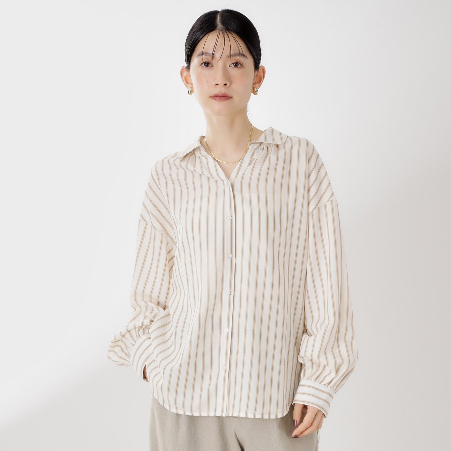 ザ ショップ ティーケー  (ウィメン) THE SHOP TK(Women) バックシャーリングブラウス （アイボリー(304)） アイボリー(304)