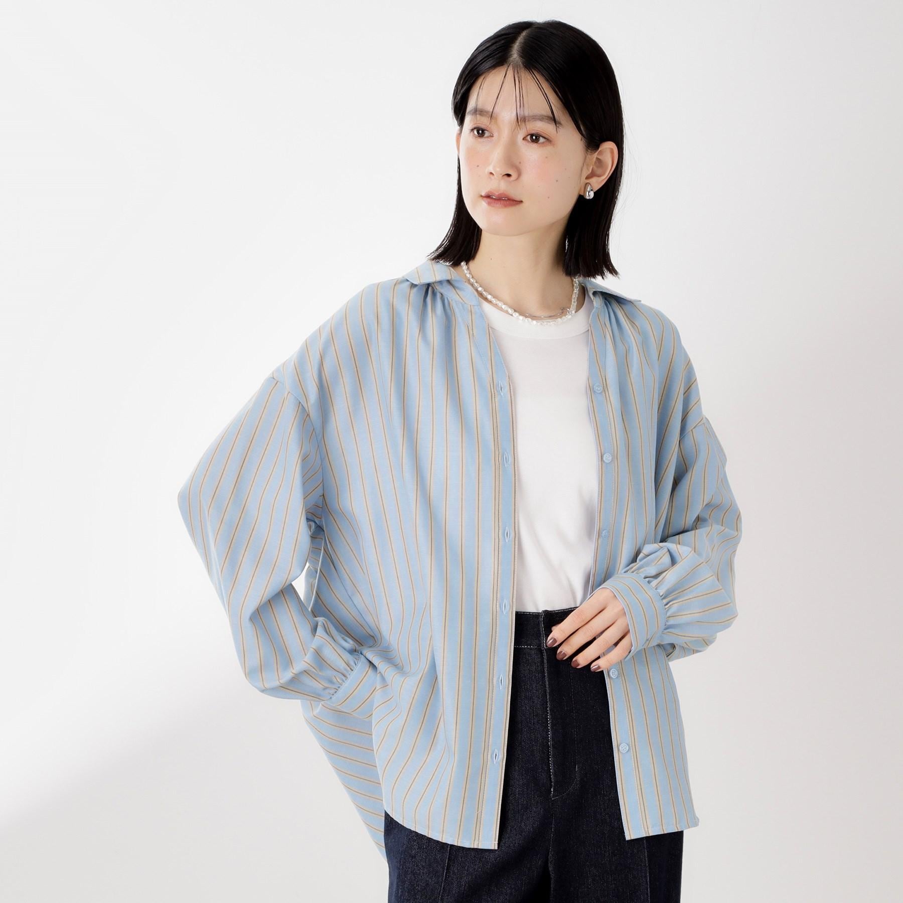ザ ショップ ティーケー  (ウィメン) THE SHOP TK(Women) バックシャーリングブラウス （アイボリー(304)） アイボリー(304)