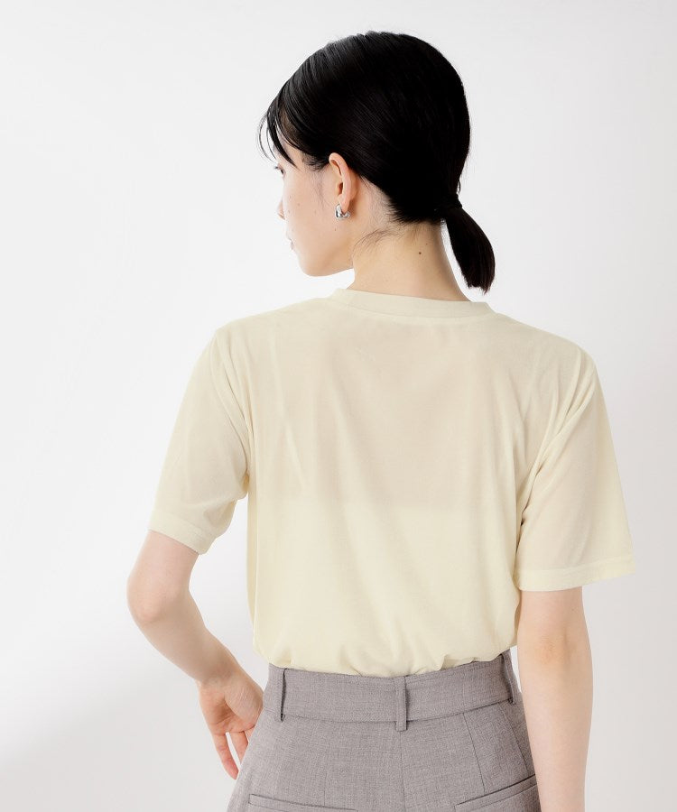 ザ ショップ ティーケー  (ウィメン) THE SHOP TK(Women) シアーベロアTEE （ブラウン(043)） ブラウン(043)