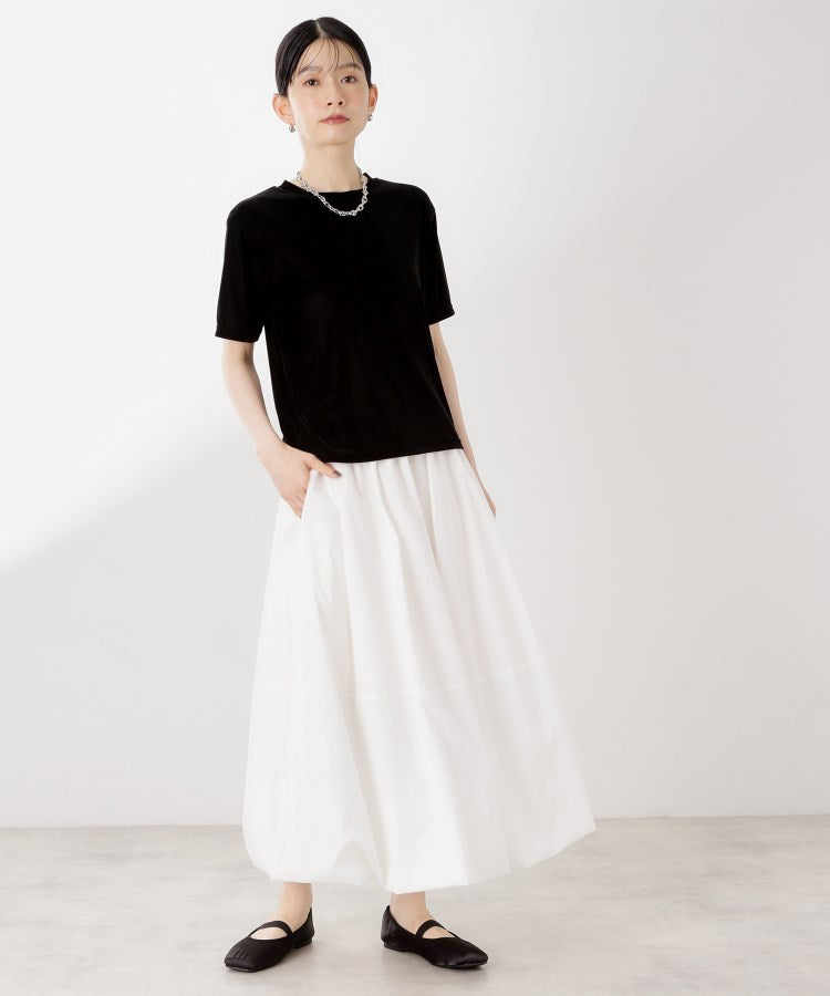 ザ ショップ ティーケー  (ウィメン) THE SHOP TK(Women) シアーベロアTEE （ブラウン(043)） ブラウン(043)
