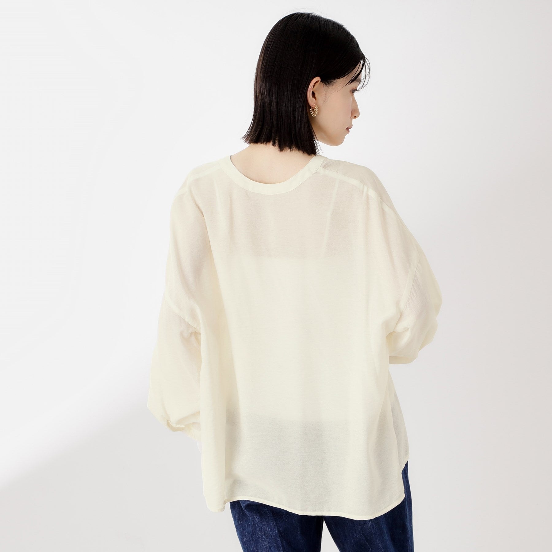 ザ ショップ ティーケー  (ウィメン) THE SHOP TK(Women) イレヘム刺繍ポケットシャツ （ネイビー(094)） ネイビー(094)