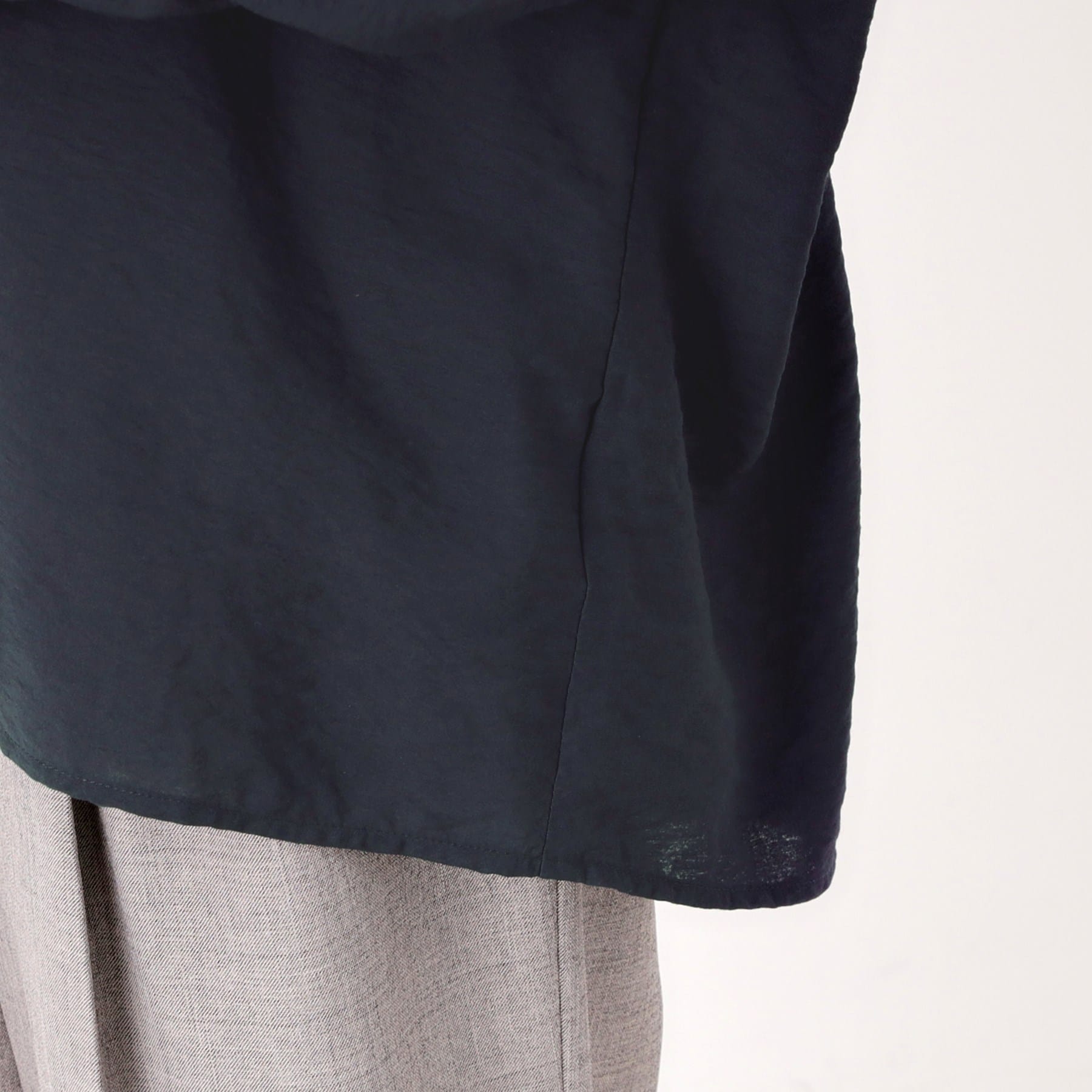 ザ ショップ ティーケー  (ウィメン) THE SHOP TK(Women) イレヘム刺繍ポケットシャツ （ネイビー(094)） ネイビー(094)