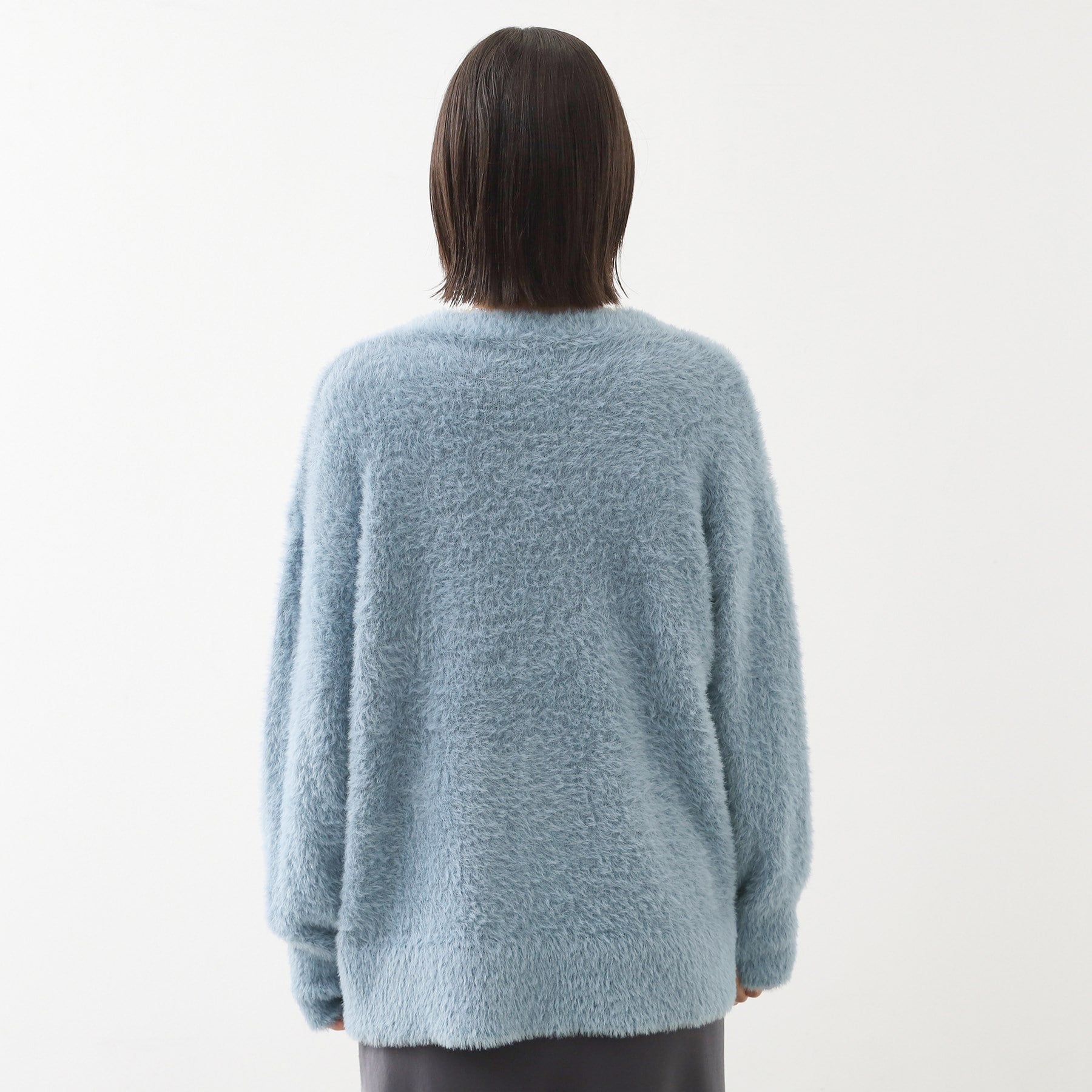 ザ ショップ ティーケー  (ウィメン) THE SHOP TK(Women) フェザーVネックカーデ （オレンジ(067)） オレンジ(067)