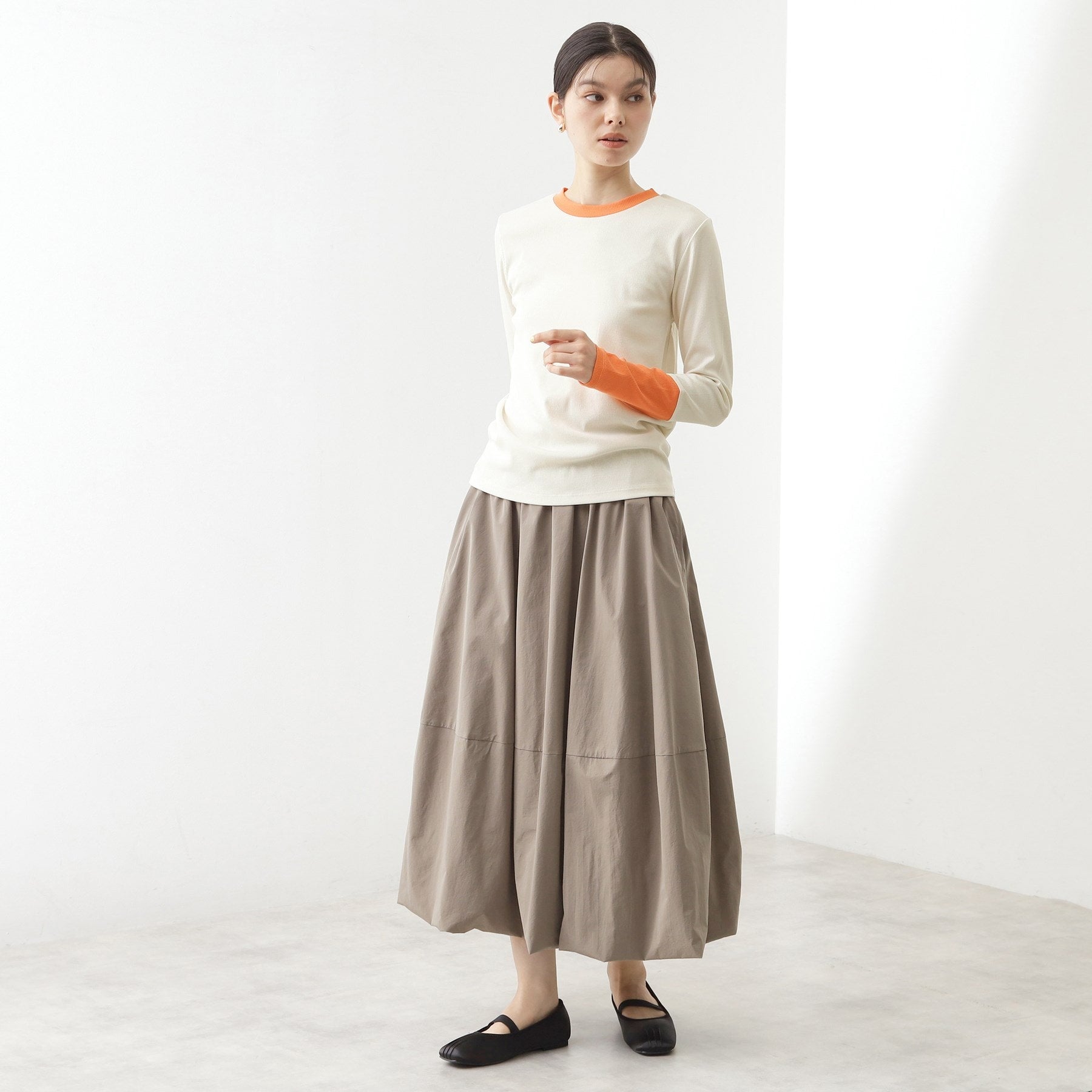 ザ ショップ ティーケー  (ウィメン) THE SHOP TK(Women) バイカラーテレコプルオーバー （グレー(512)） グレー(512)