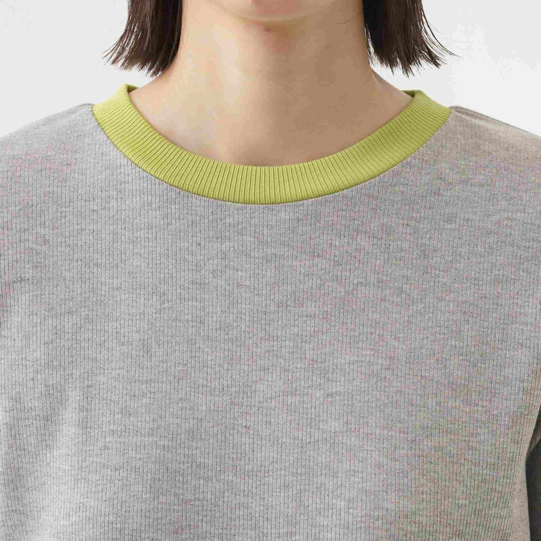 ザ ショップ ティーケー  (ウィメン) THE SHOP TK(Women) バイカラーテレコプルオーバー （グレー(512)） グレー(512)