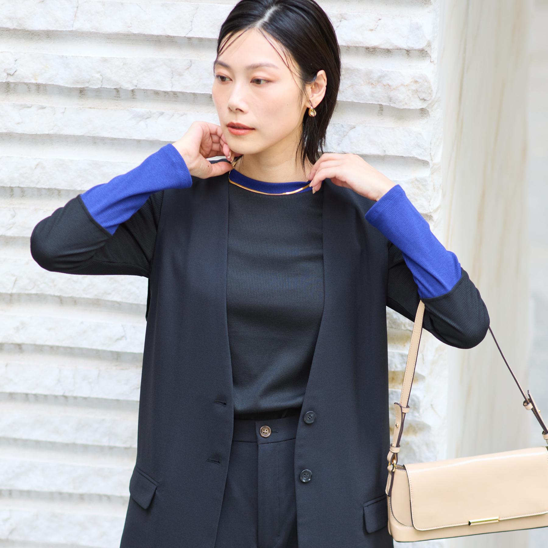 ザ ショップ ティーケー  (ウィメン) THE SHOP TK(Women) バイカラーテレコプルオーバー （グレー(512)） グレー(512)