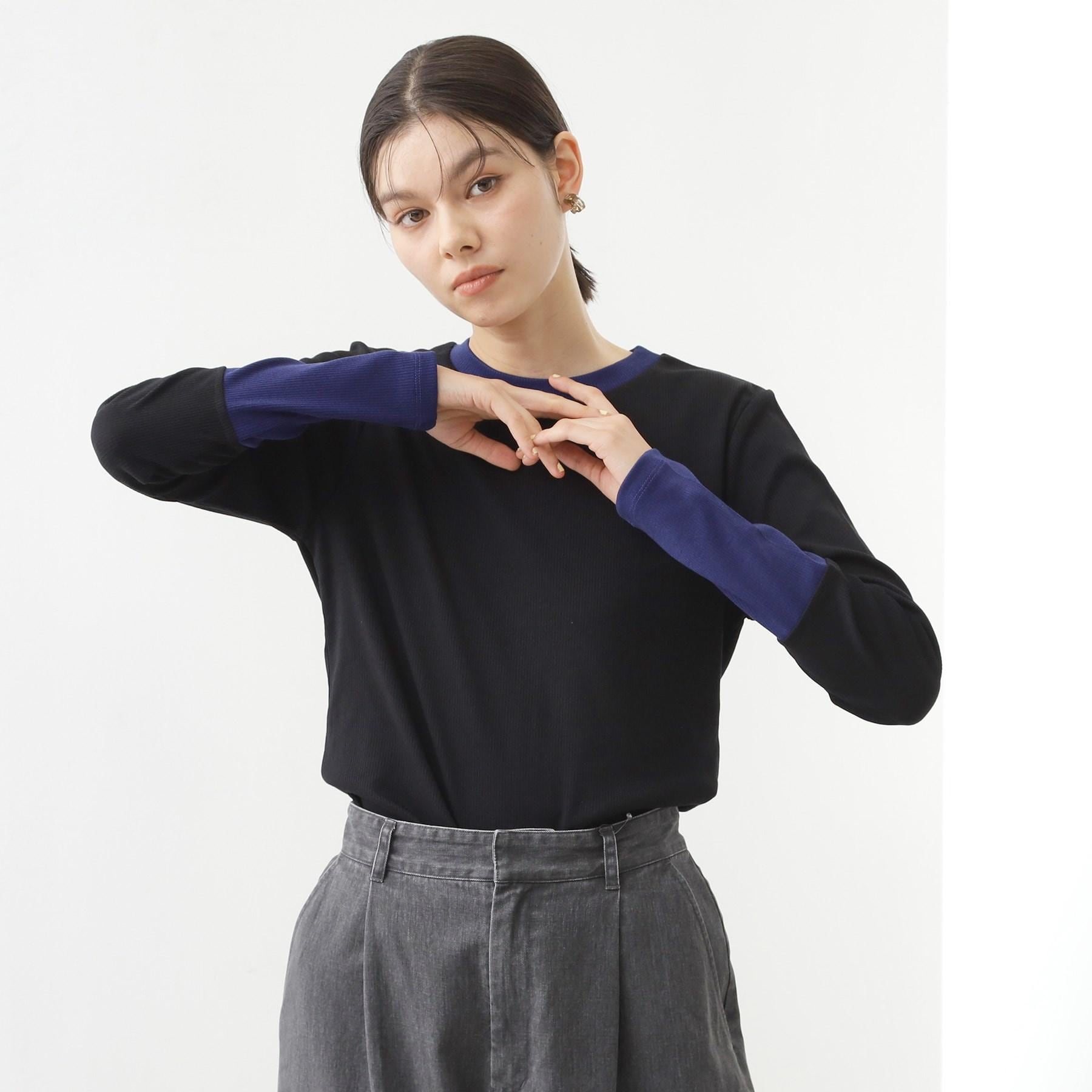 ザ ショップ ティーケー  (ウィメン) THE SHOP TK(Women) バイカラーテレコプルオーバー （グレー(512)） グレー(512)