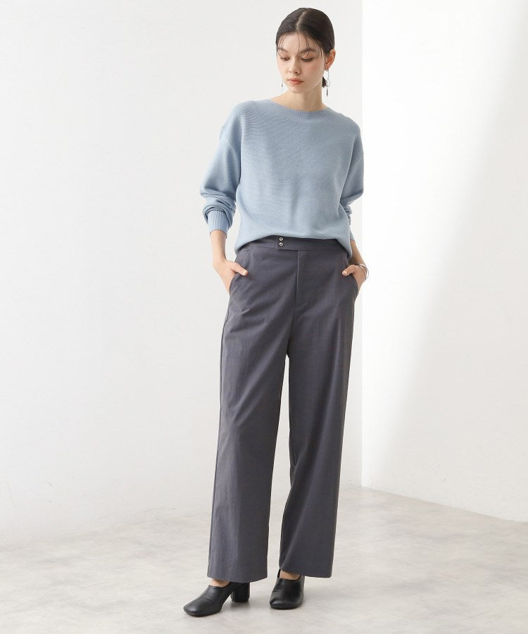 ザ ショップ ティーケー  (ウィメン) THE SHOP TK(Women) コットンナイロンデザイン釦パンツ （ピンクベージュ(053)） ピンクベージュ(053)
