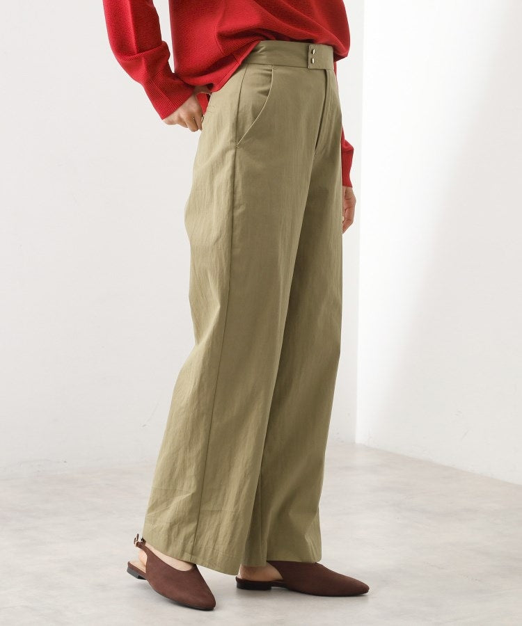 ザ ショップ ティーケー  (ウィメン) THE SHOP TK(Women) コットンナイロンデザイン釦パンツ （ピンクベージュ(053)） ピンクベージュ(053)