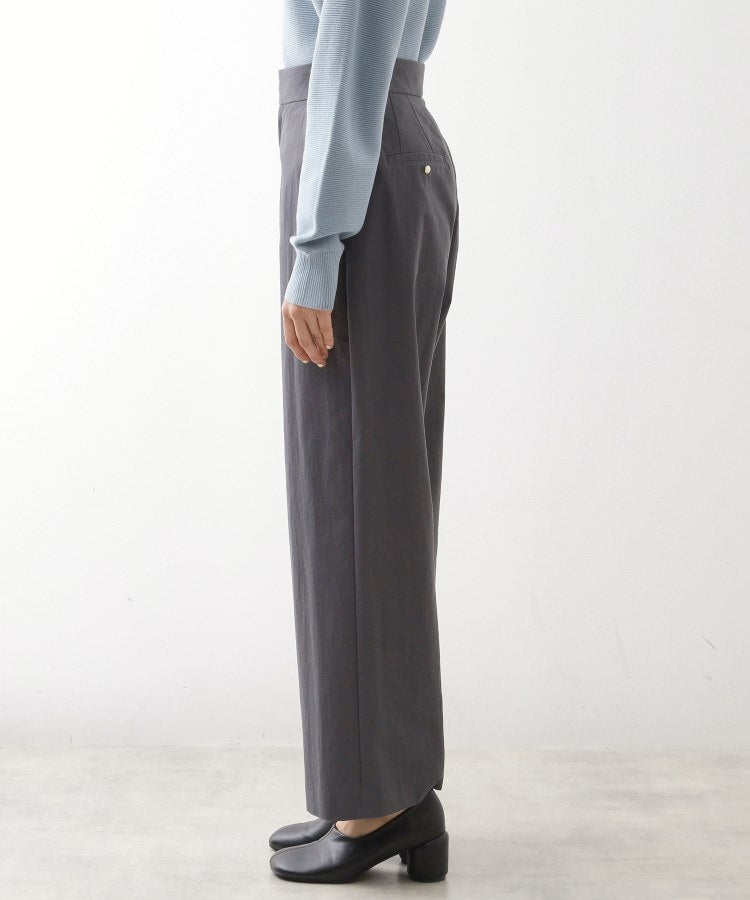 ザ ショップ ティーケー  (ウィメン) THE SHOP TK(Women) コットンナイロンデザイン釦パンツ （ピンクベージュ(053)） ピンクベージュ(053)