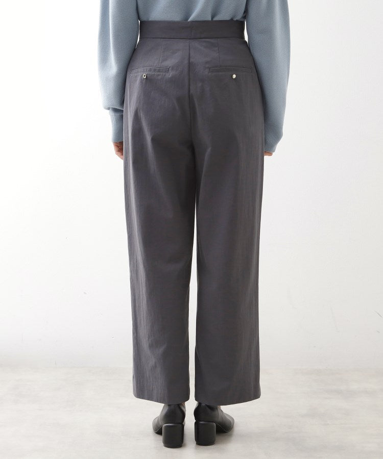 ザ ショップ ティーケー  (ウィメン) THE SHOP TK(Women) コットンナイロンデザイン釦パンツ （ピンクベージュ(053)） ピンクベージュ(053)