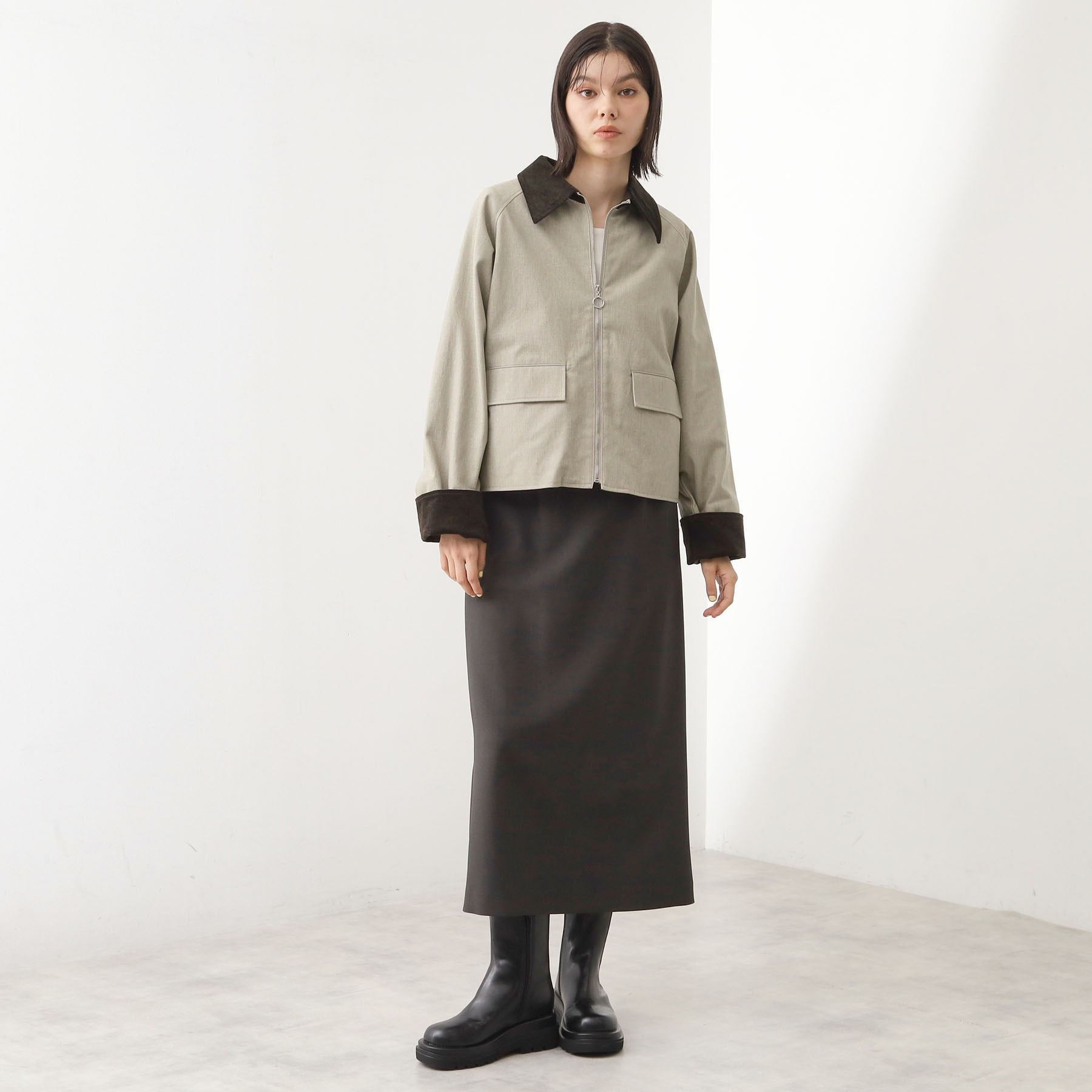 ザ ショップ ティーケー  (ウィメン) THE SHOP TK(Women) カバーオールジャケット （グレージュ(050)） グレージュ(050)