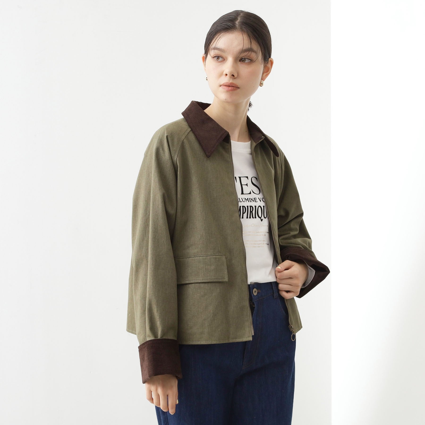 ザ ショップ ティーケー  (ウィメン) THE SHOP TK(Women) カバーオールジャケット （グレージュ(050)） グレージュ(050)