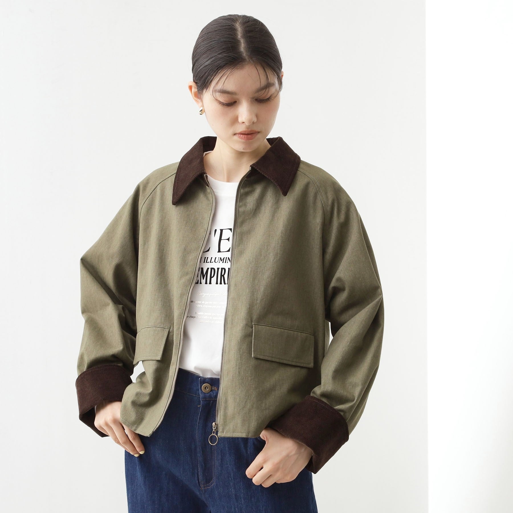 ザ ショップ ティーケー  (ウィメン) THE SHOP TK(Women) カバーオールジャケット （グレージュ(050)） グレージュ(050)