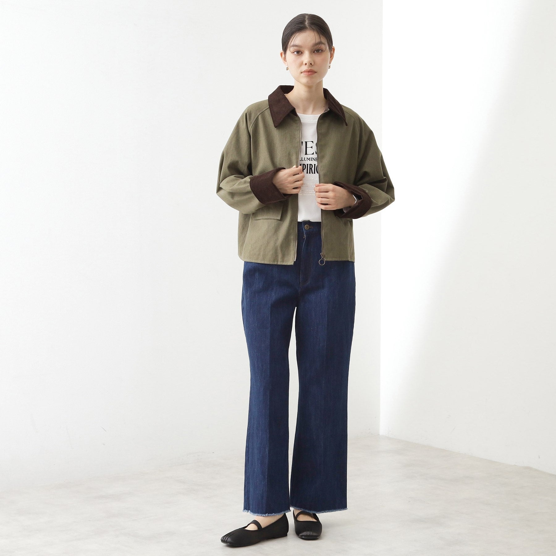 ザ ショップ ティーケー  (ウィメン) THE SHOP TK(Women) カバーオールジャケット （グレージュ(050)） グレージュ(050)